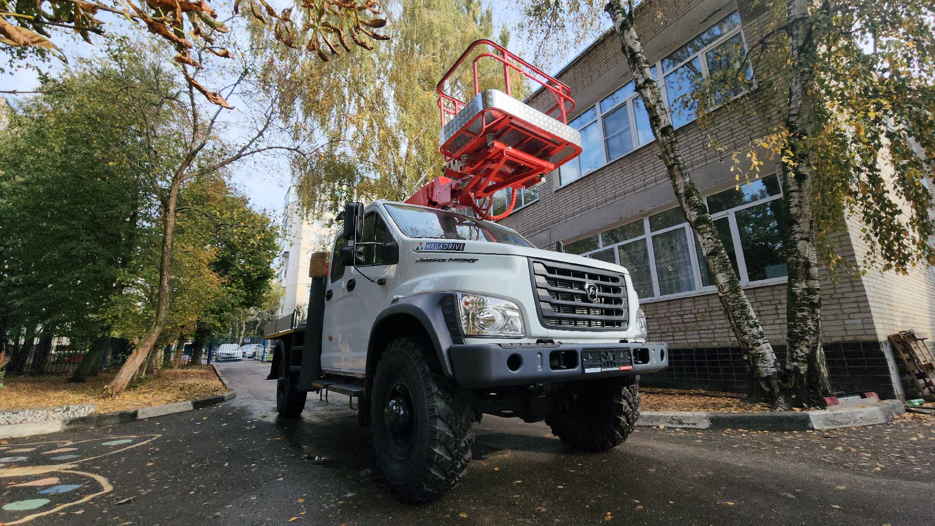 серпухов, автовышка, новая техника, детский сад матрешка, улица серпуховская,