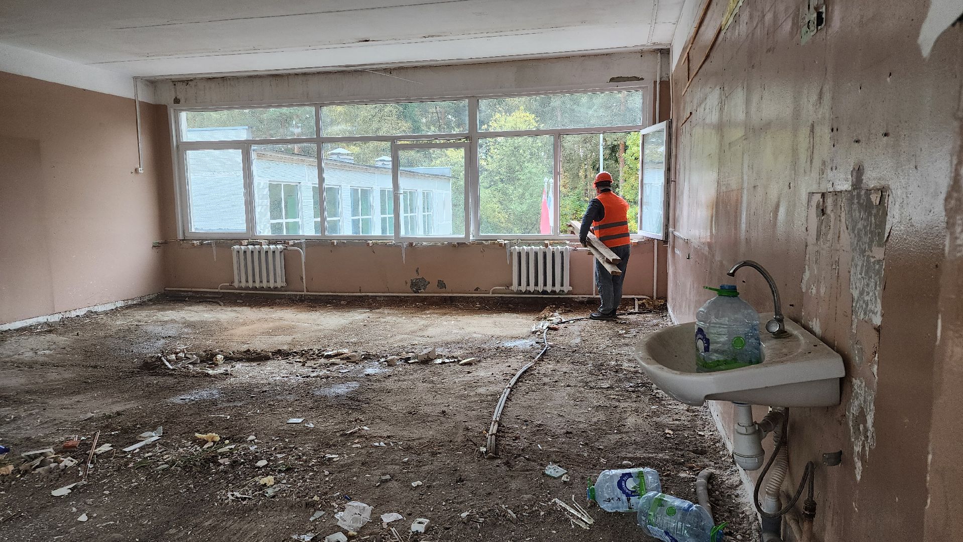 капитальный ремонт, ремонт школы, образование, поселок Зеленый, Богородский городской округ,