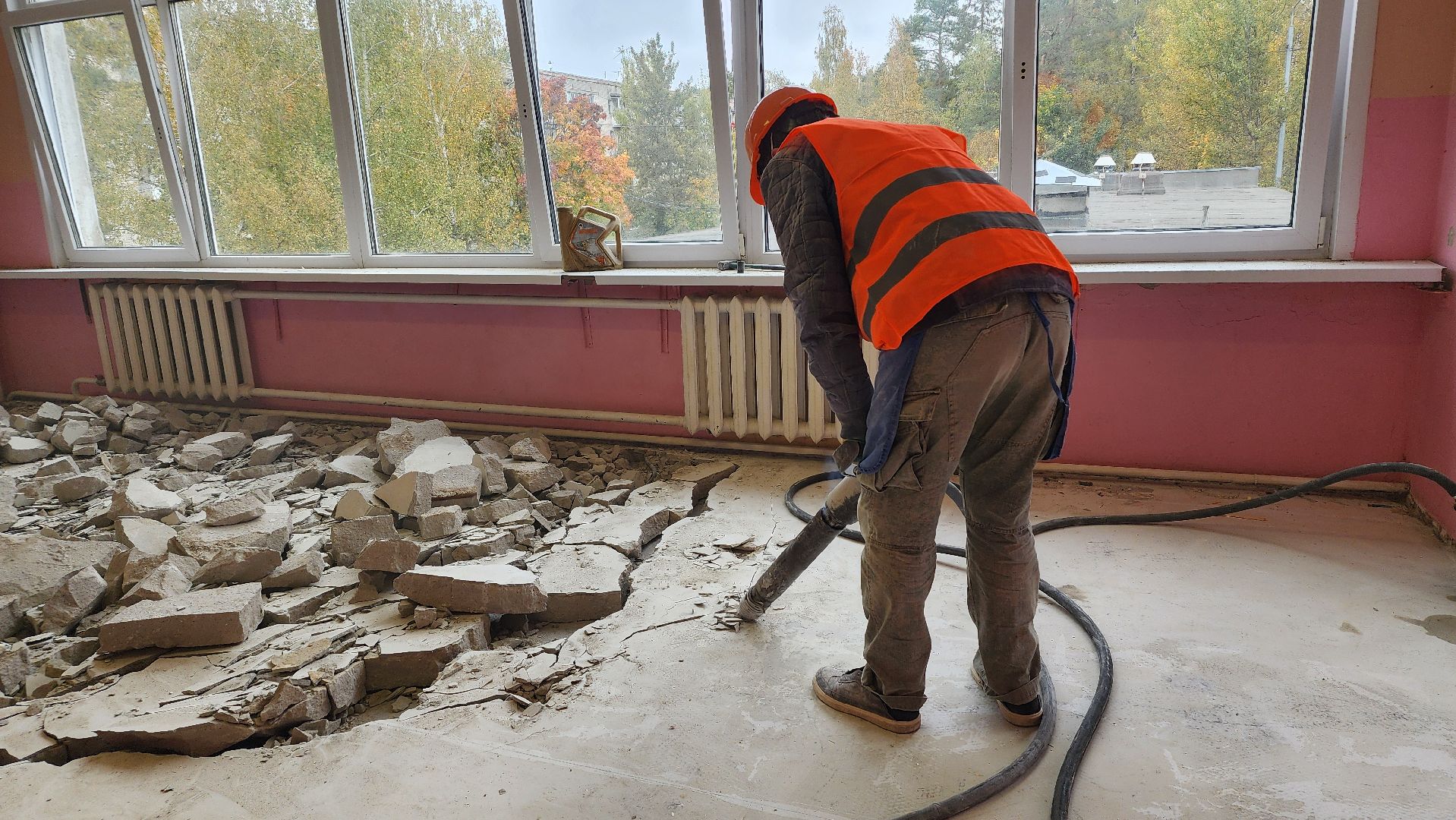 капитальный ремонт, ремонт школы, образование, поселок Зеленый, Богородский городской округ,