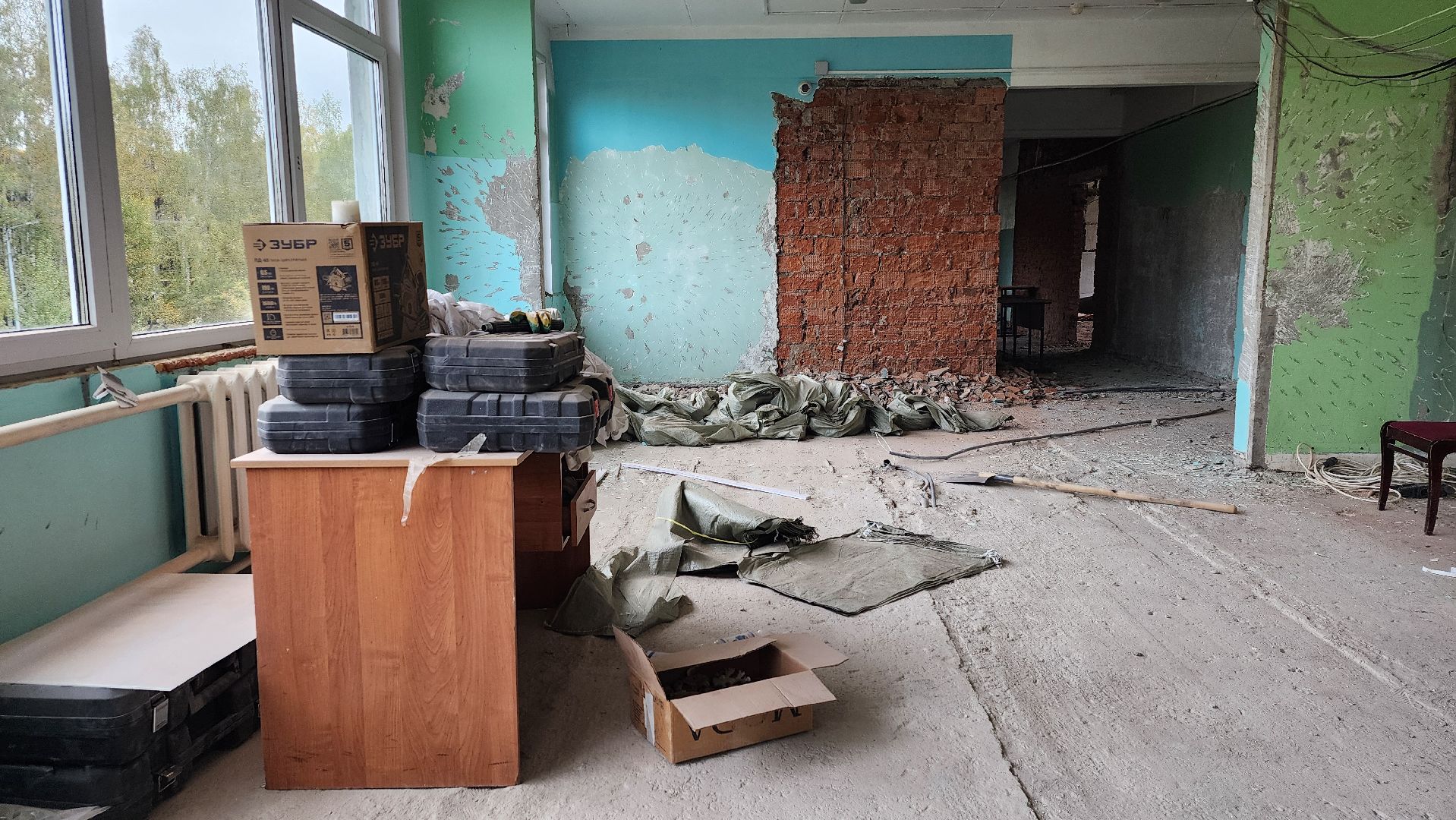 капитальный ремонт, ремонт школы, образование, поселок Зеленый, Богородский городской округ,