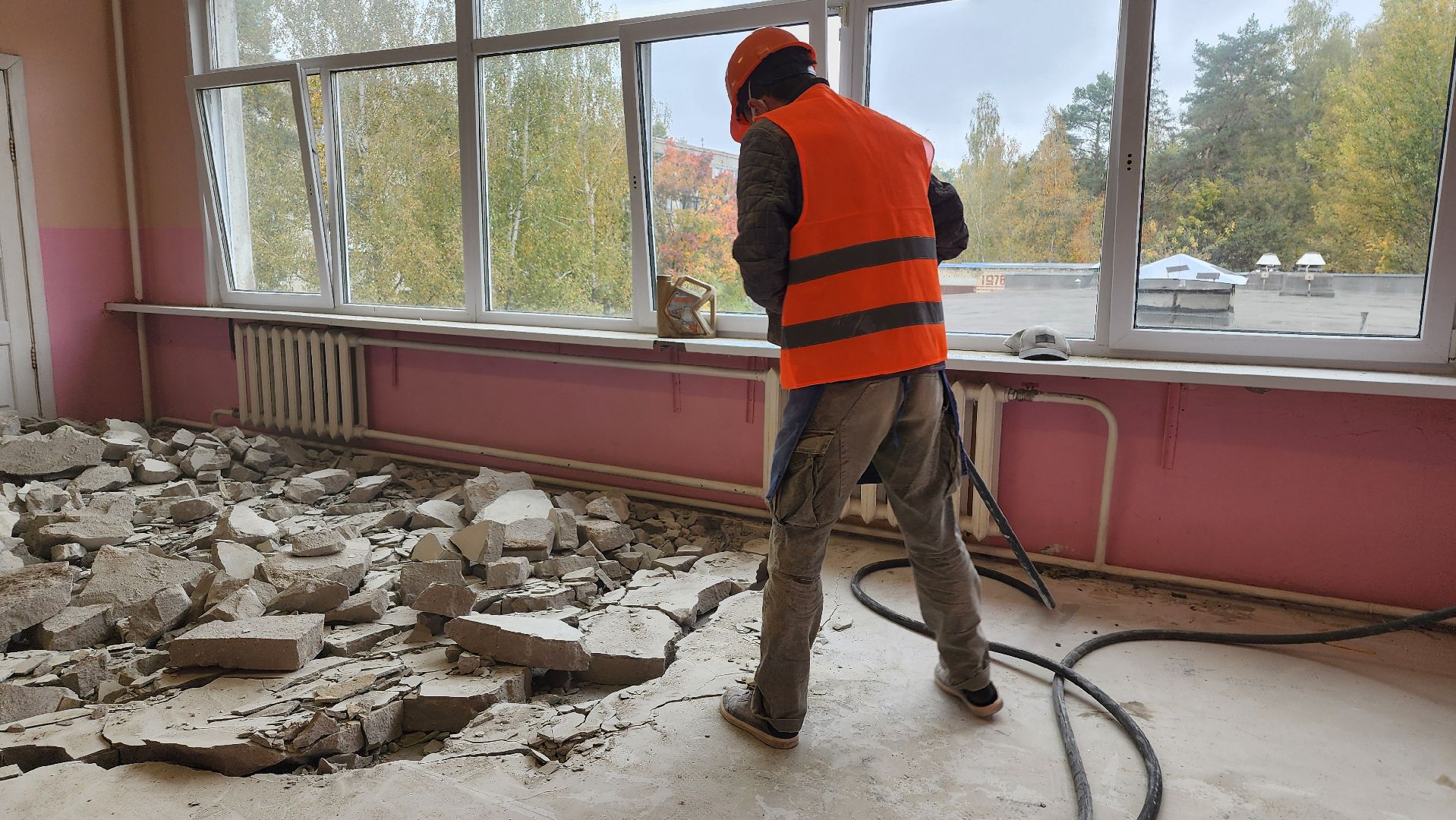 капитальный ремонт, ремонт школы, образование, поселок Зеленый, Богородский городской округ,