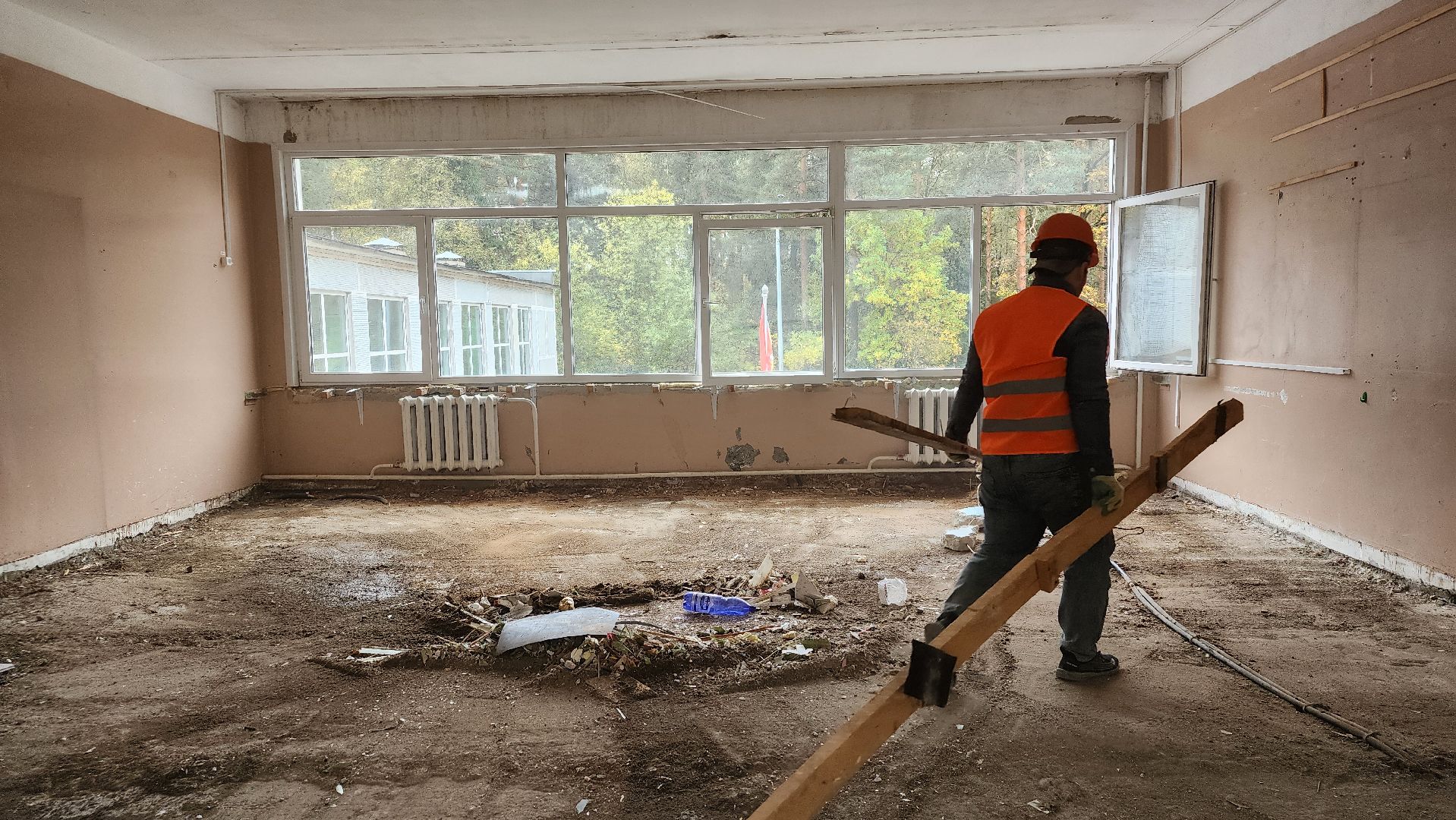 капитальный ремонт, ремонт школы, образование, поселок Зеленый, Богородский городской округ,