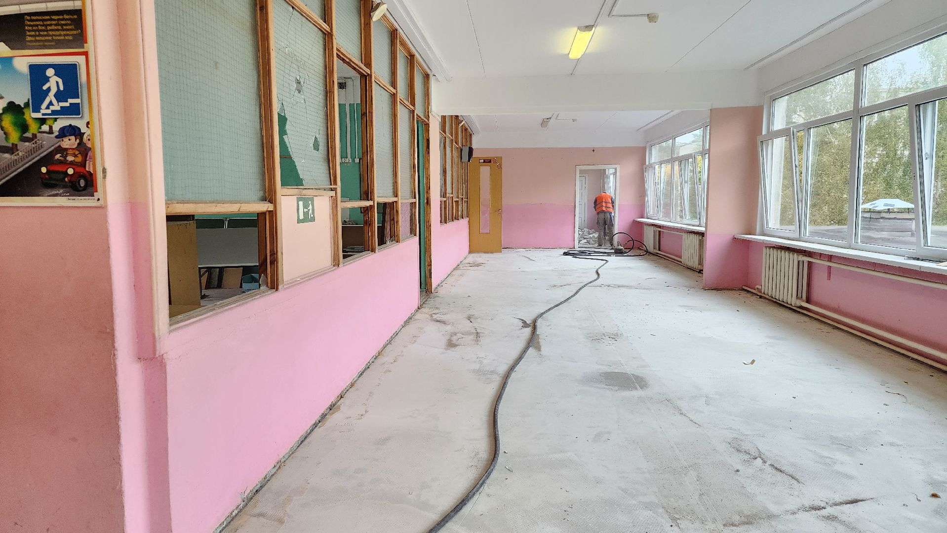 капитальный ремонт, ремонт школы, образование, поселок Зеленый, Богородский городской округ,