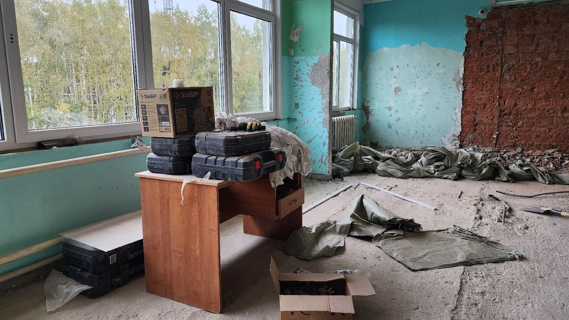 капитальный ремонт, ремонт школы, образование, поселок Зеленый, Богородский городской округ,