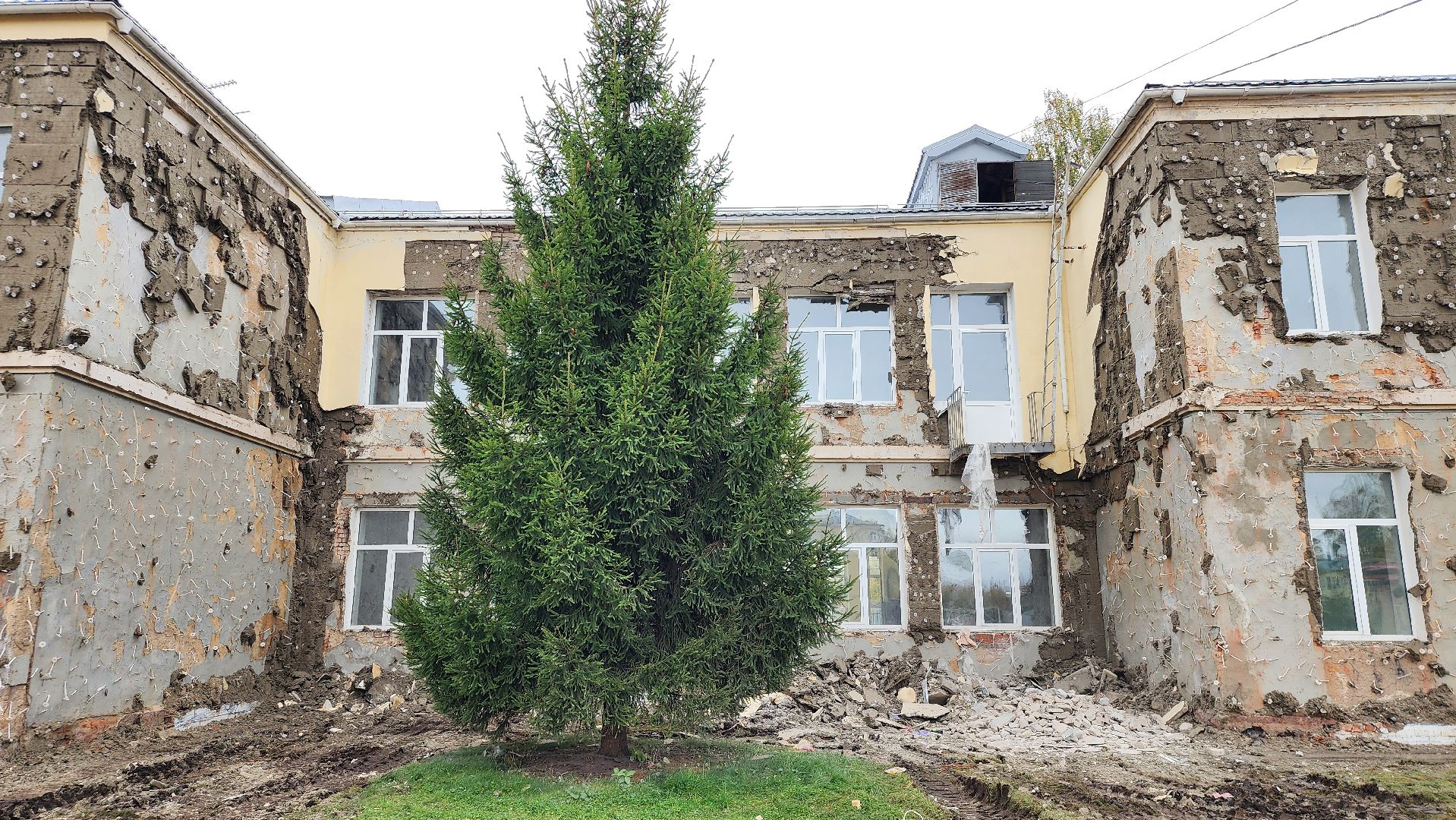 капитальный ремонт, ремонт школы, центр образования, поселок Обухово, Богородский городской округ,