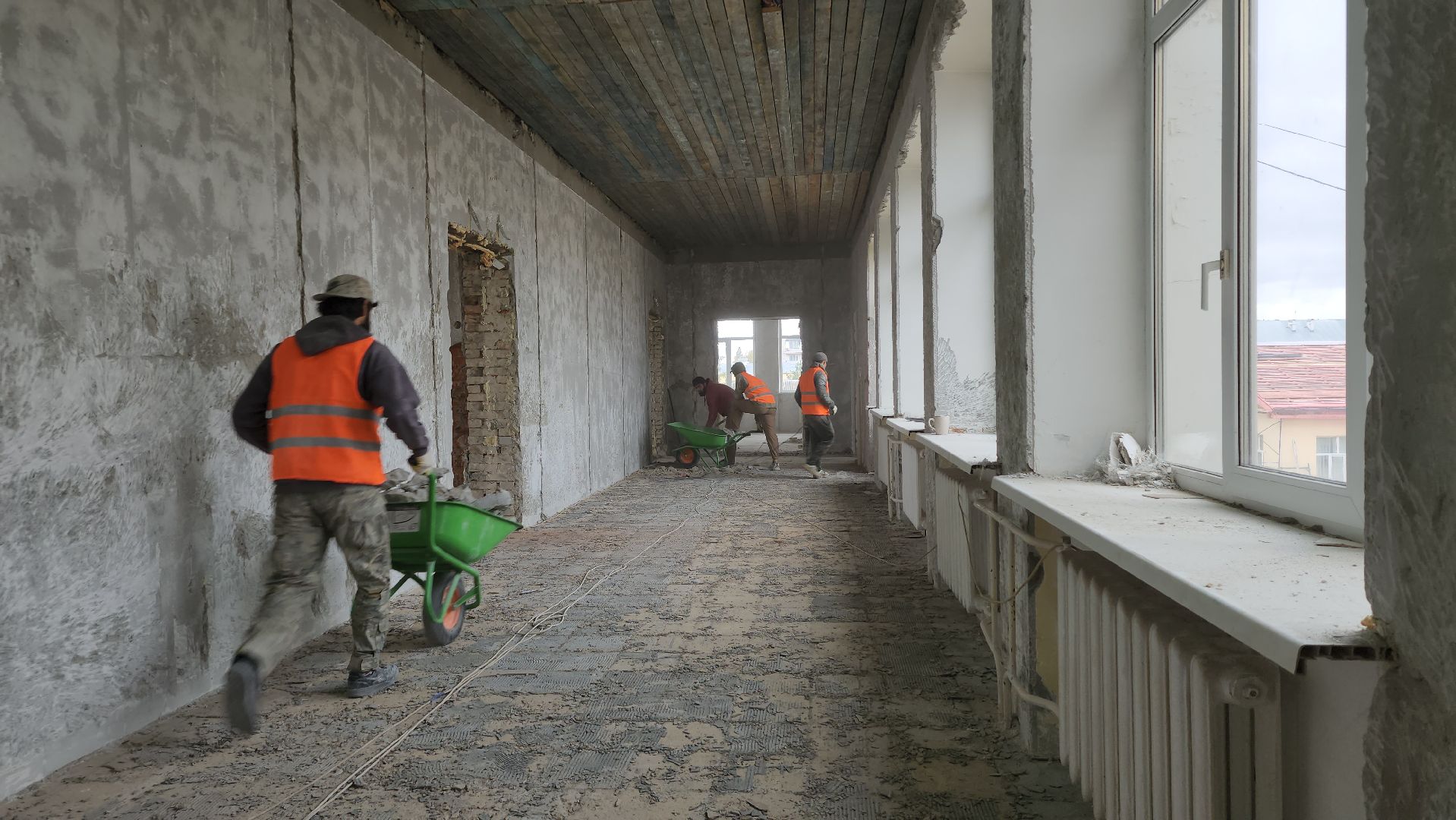 капитальный ремонт, ремонт школы, центр образования, поселок Обухово, Богородский городской округ,