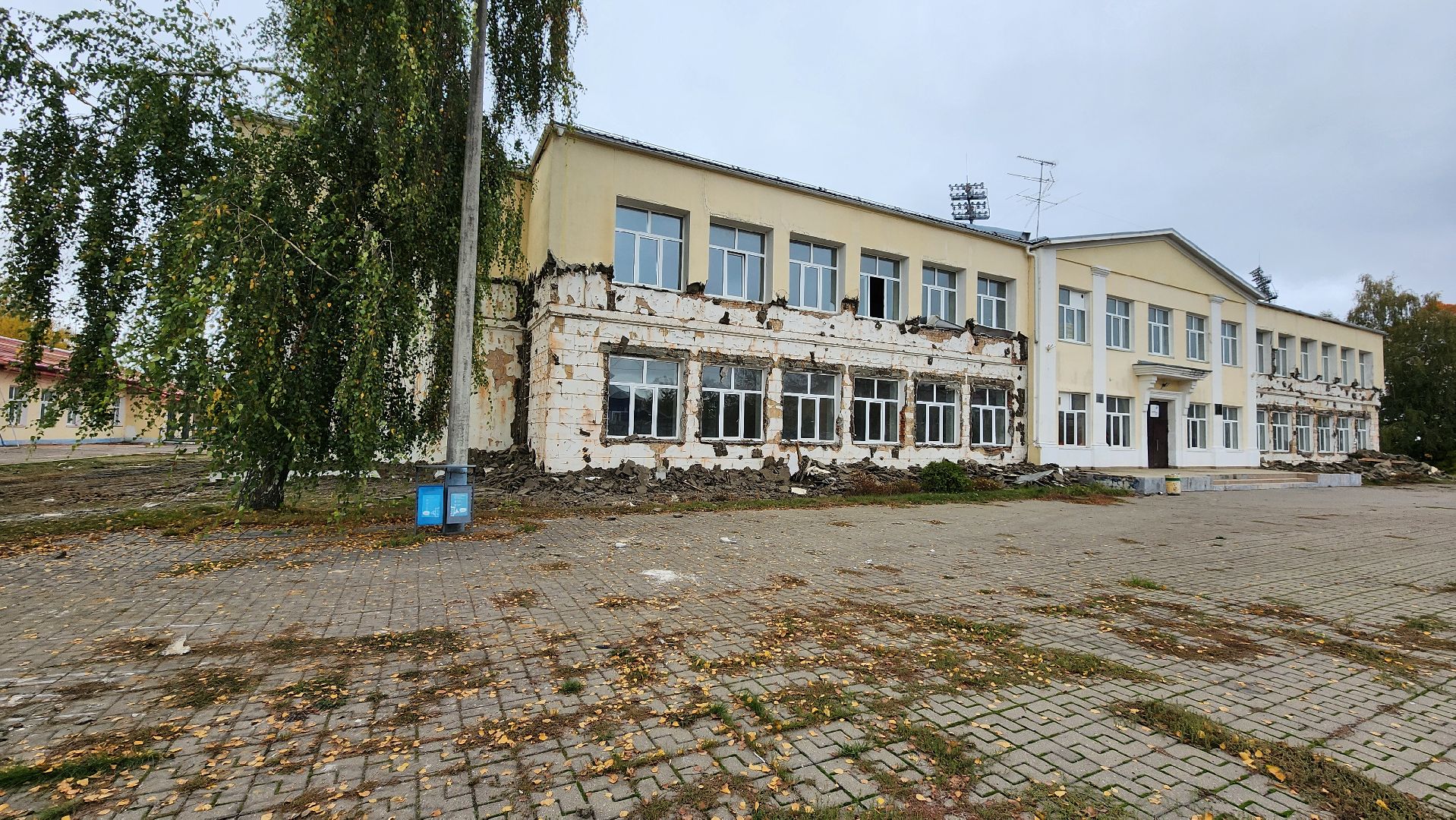 капитальный ремонт, ремонт школы, центр образования, поселок Обухово, Богородский городской округ,