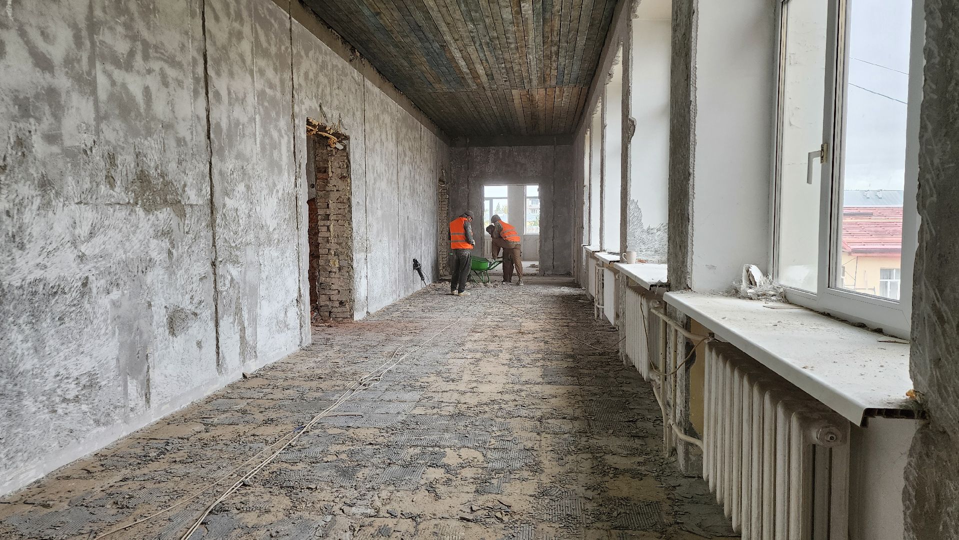 капитальный ремонт, ремонт школы, центр образования, поселок Обухово, Богородский городской округ,