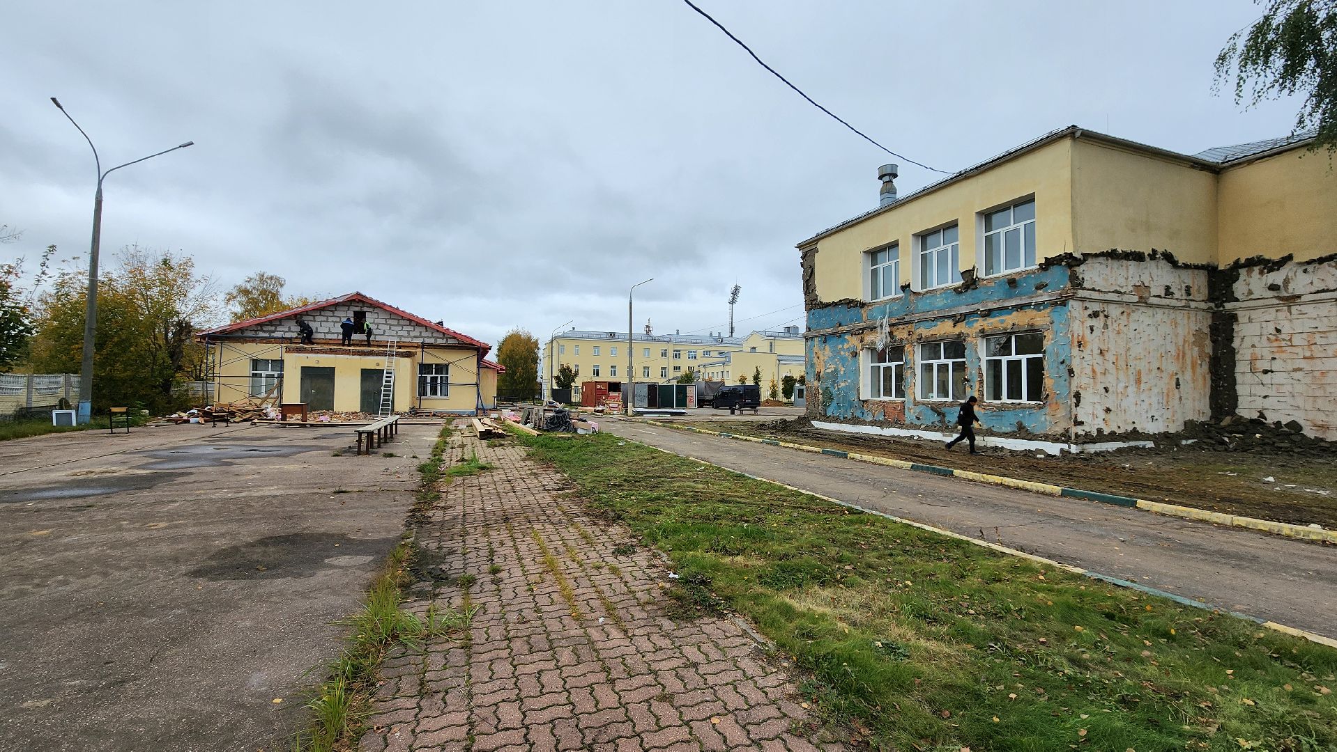 капитальный ремонт, ремонт школы, центр образования, поселок Обухово, Богородский городской округ,