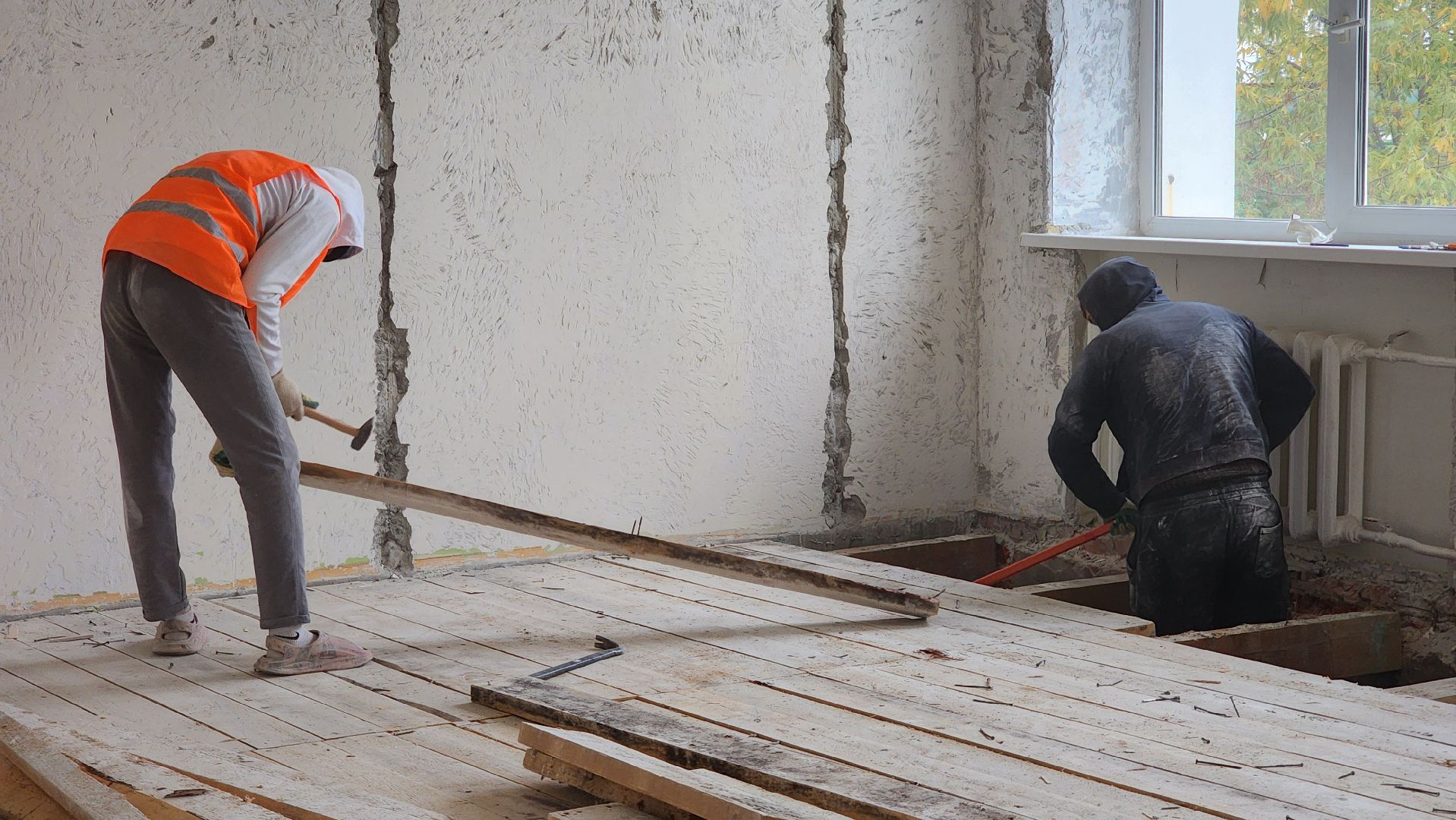 капитальный ремонт, ремонт школы, центр образования, поселок Обухово, Богородский городской округ,