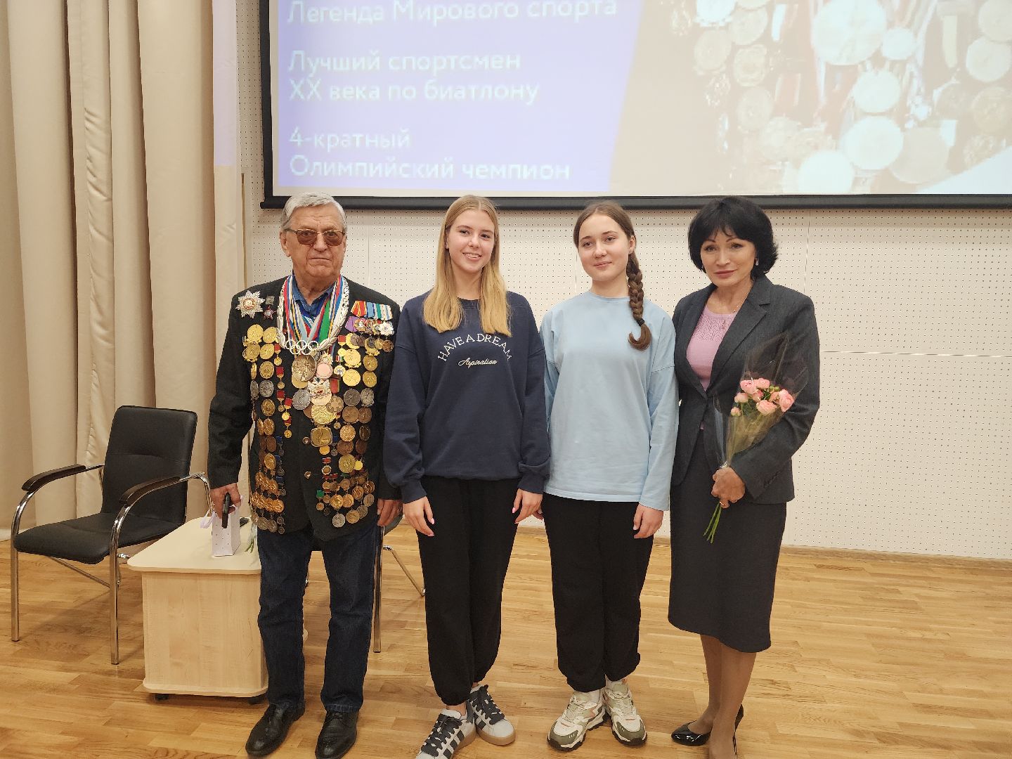 звезды спорта, встречи со школьниками, биатлон,