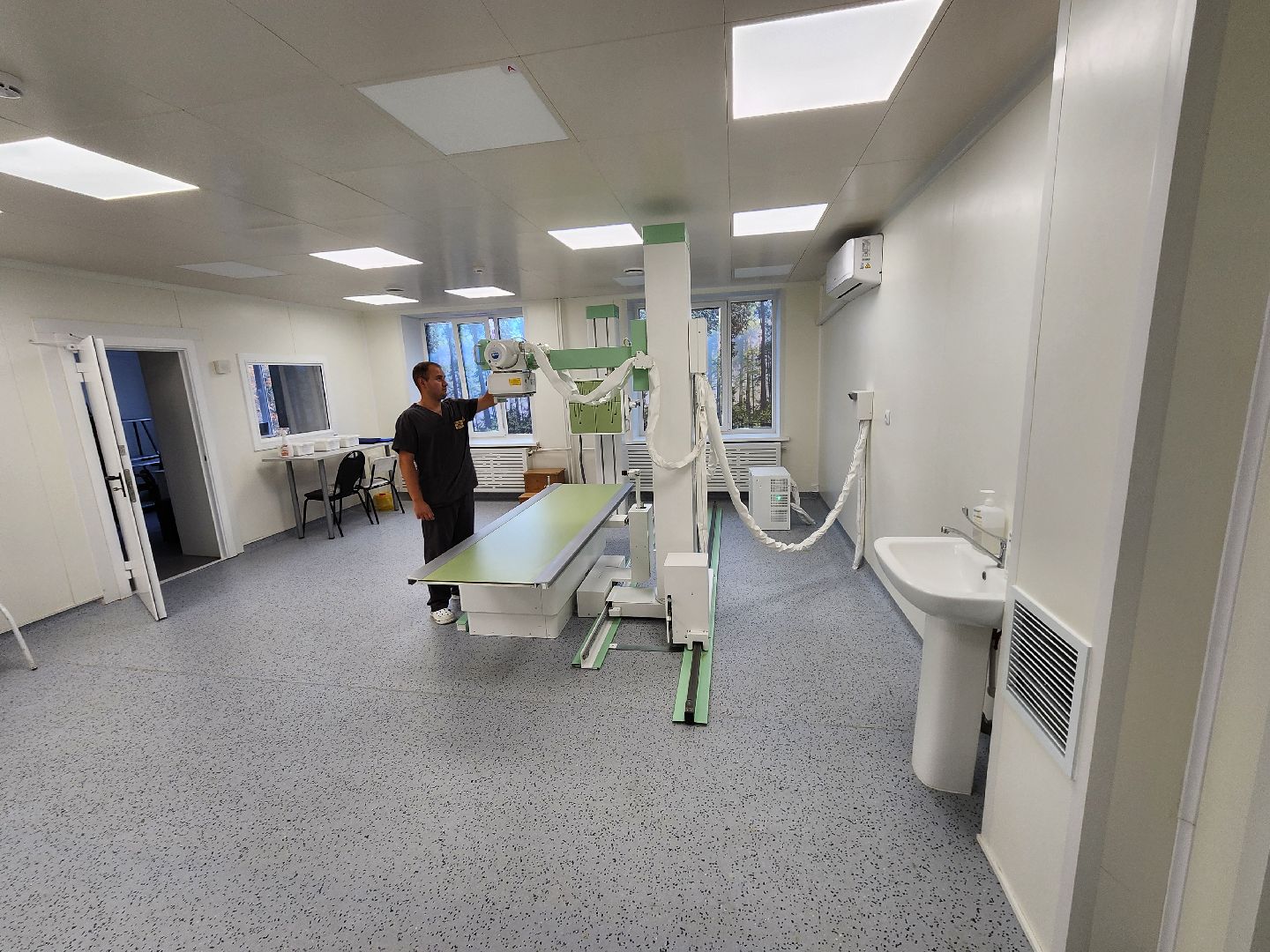 Чехов, Чеховская больница, новое оборудование, рентген-аппарат, рентгенкабинет, диагностика, исследования, рентгеновский комплекс, программа Здравоохранение Подмосковья,