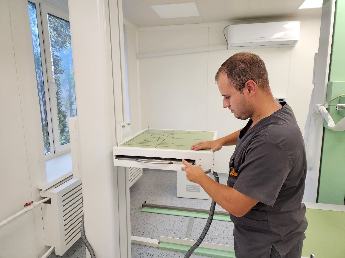 Чехов, Чеховская больница, новое оборудование, рентген-аппарат, рентгенкабинет, диагностика, исследования, рентгеновский комплекс, программа Здравоохранение Подмосковья,