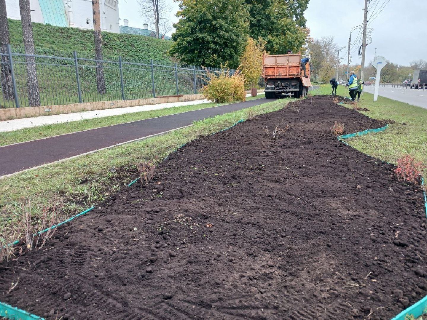 Клумбы, Почва, Цветы,