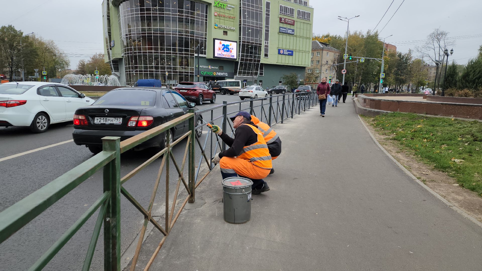 пушкино, дороги, ограждение, жители, дорога, тротуар,