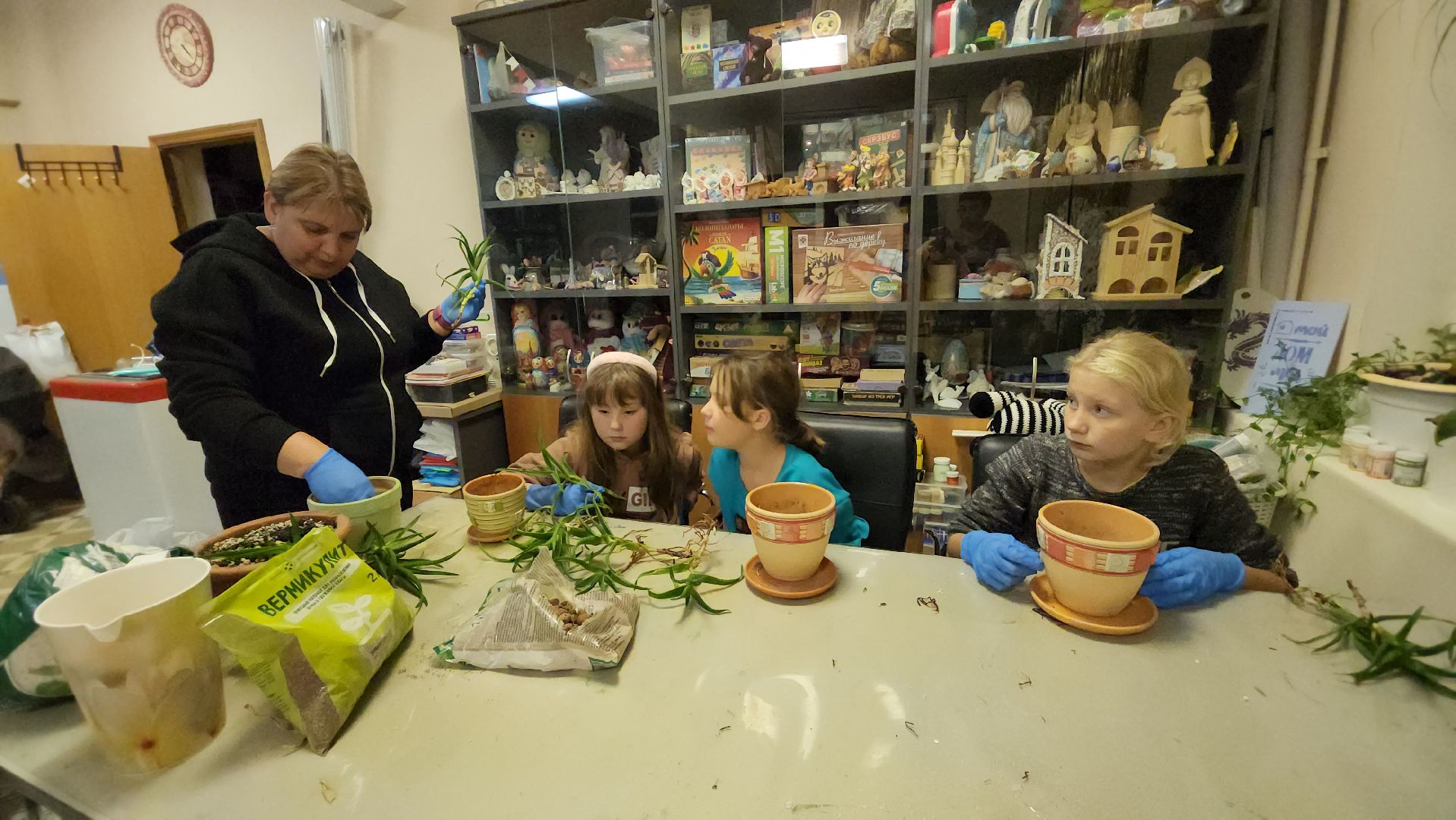 пушкино, многодетные мамы, занятия с детьми, растения, социальная поддержка, детский досуг,