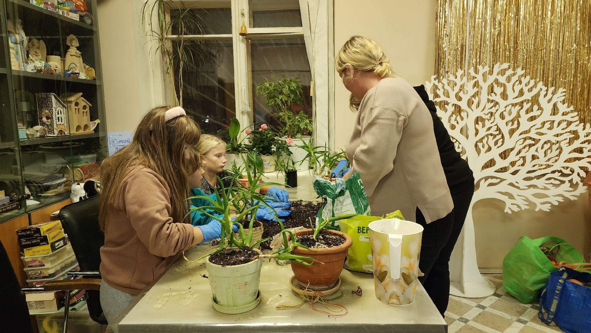 пушкино, многодетные мамы, занятия с детьми, растения, социальная поддержка, детский досуг,