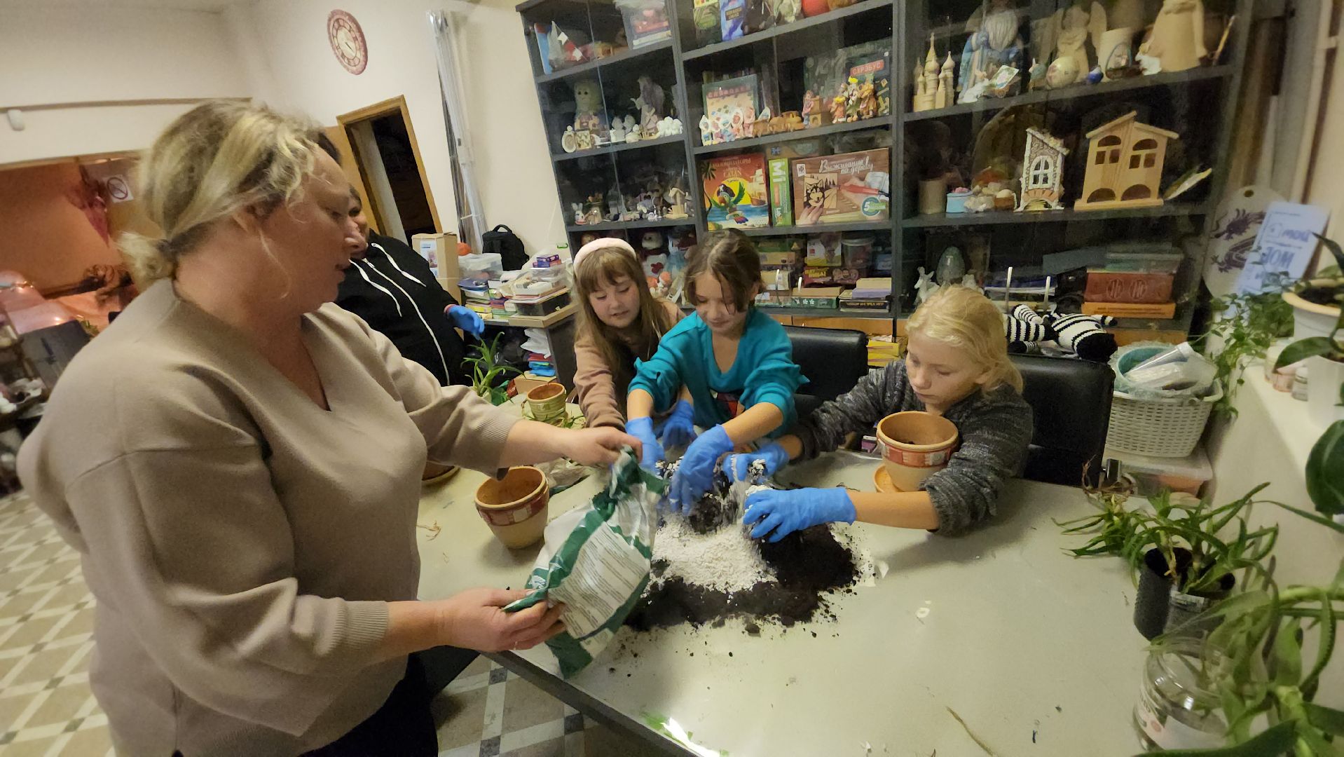 пушкино, многодетные мамы, занятия с детьми, растения, социальная поддержка, детский досуг,