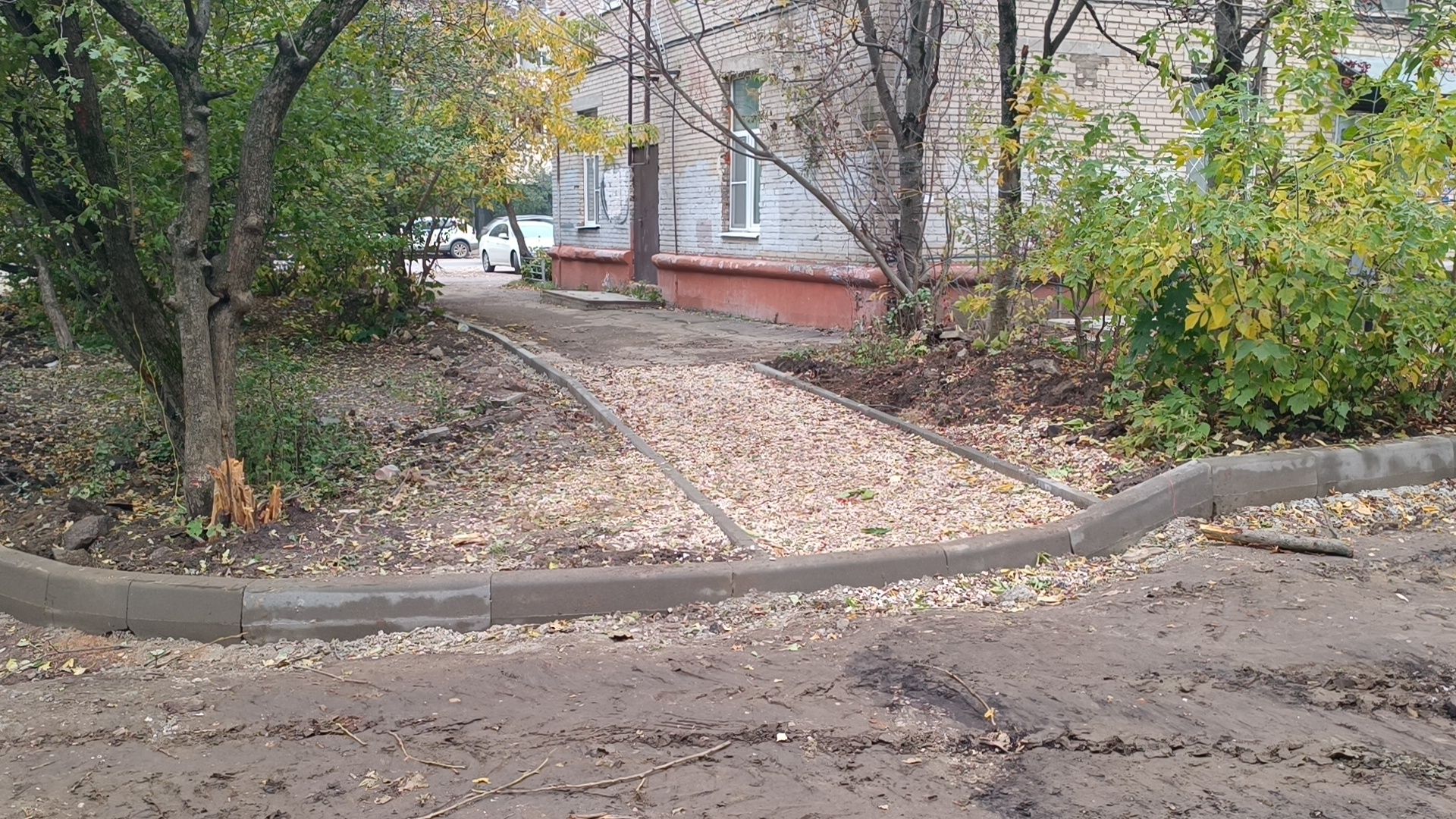 ремонт двора, лобня, асфальт,