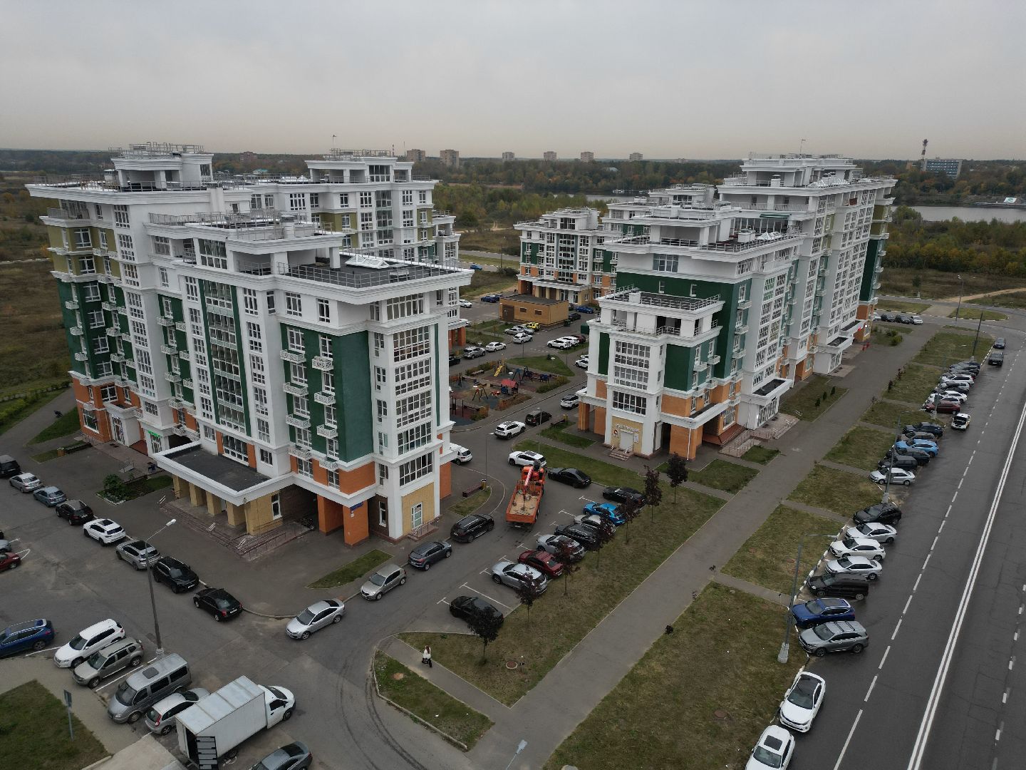 видео с коптера, дубна, оэз дубна, экономика,