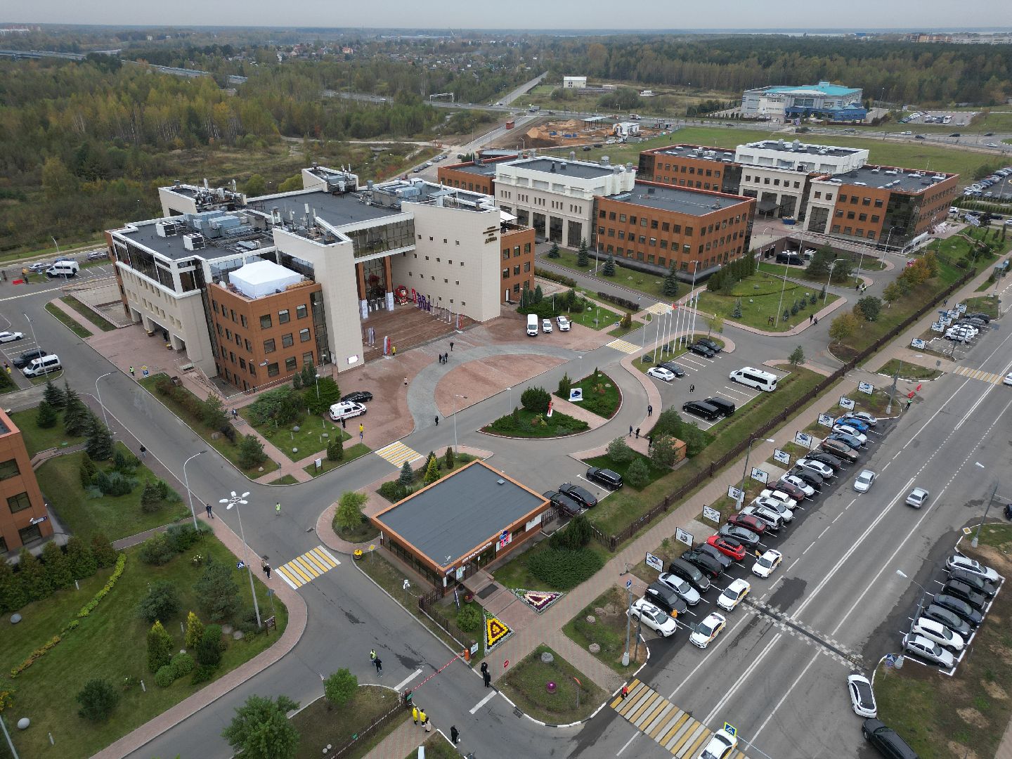 видео с коптера, дубна, оэз дубна, экономика,