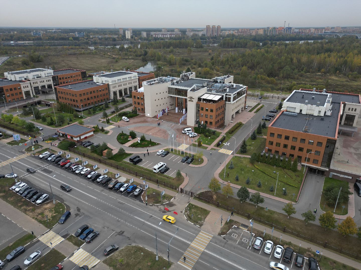 видео с коптера, дубна, оэз дубна, экономика,