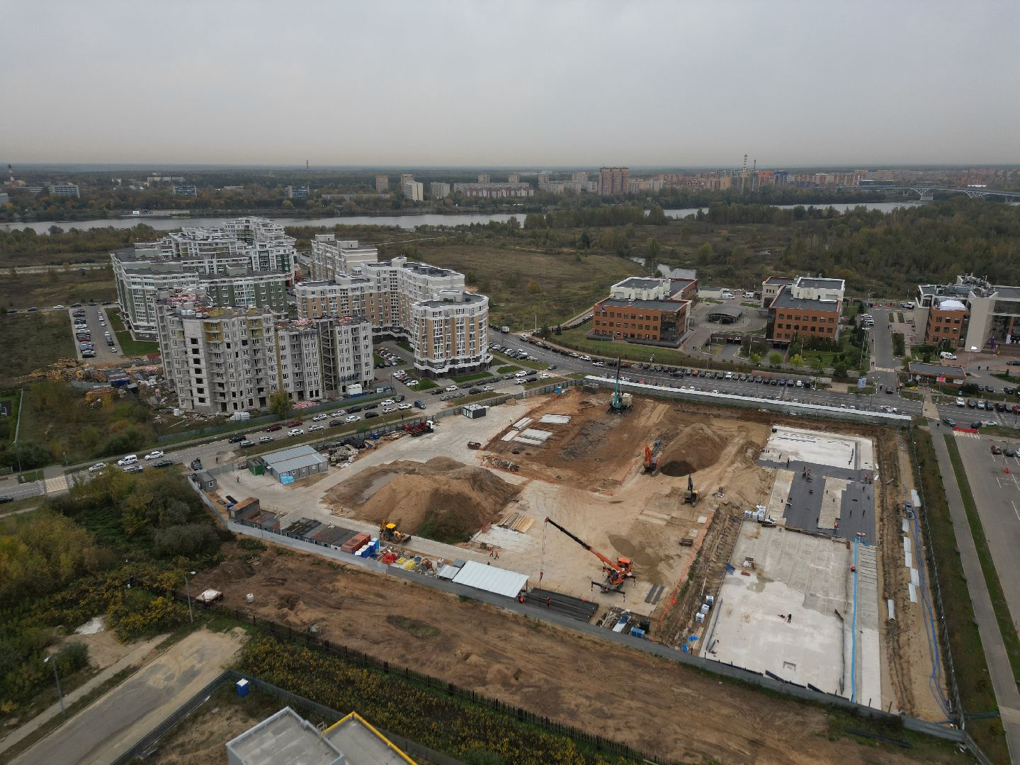 видео с коптера, дубна, оэз дубна, экономика,