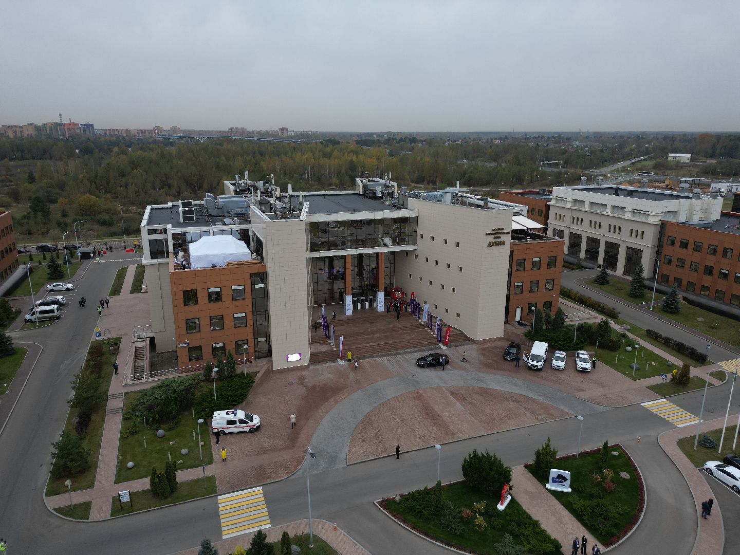 видео с коптера, дубна, оэз дубна, экономика,