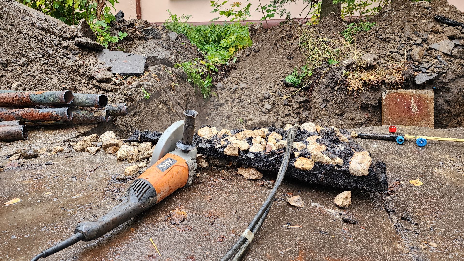 авария, теплотрасса, авария на теплотрассе, Электросталь, городской округ Электросталь,