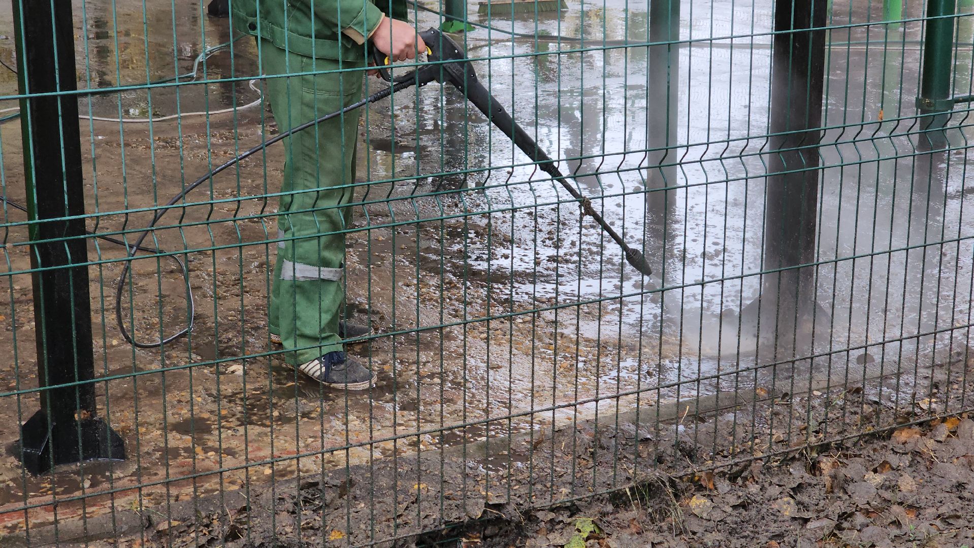кашира, городской парк, ремонт, спортивная площадка,