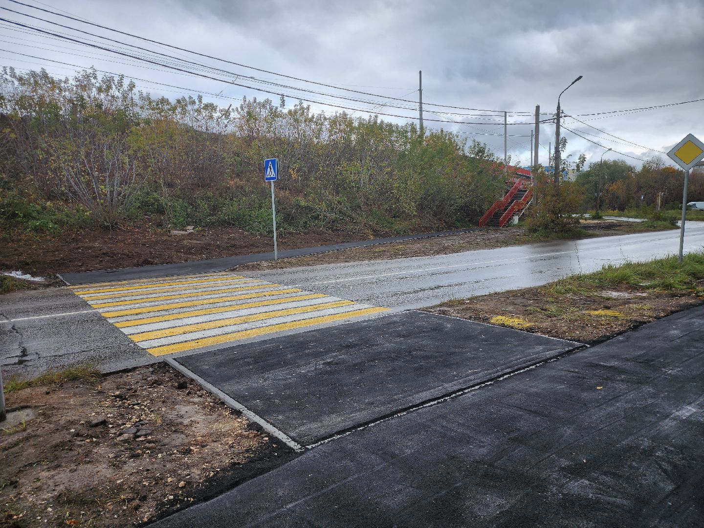 Коломна, дороги, тротуар,