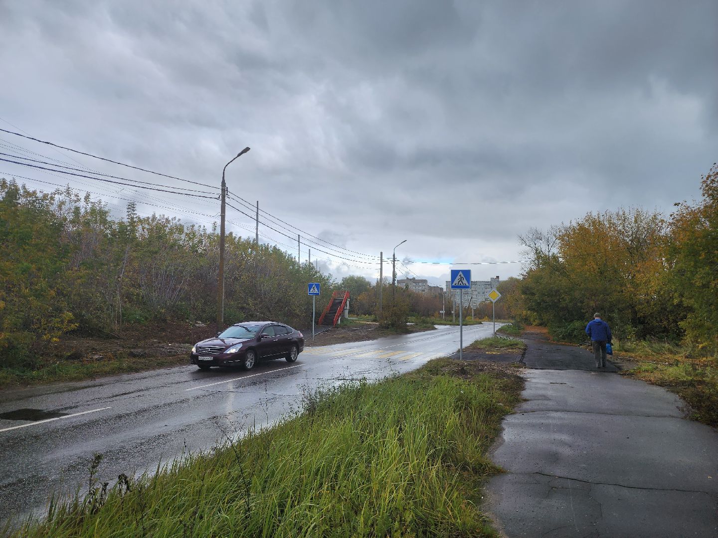 Коломна, дороги, тротуар,