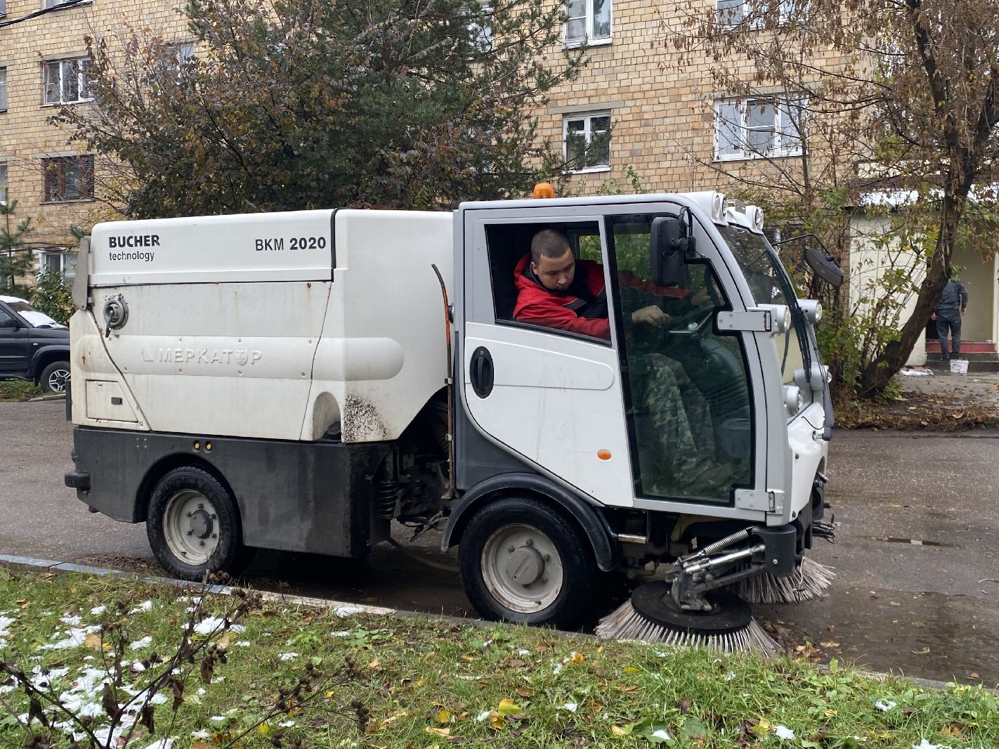 Осень, Уборка листьев, Уборка дорог,