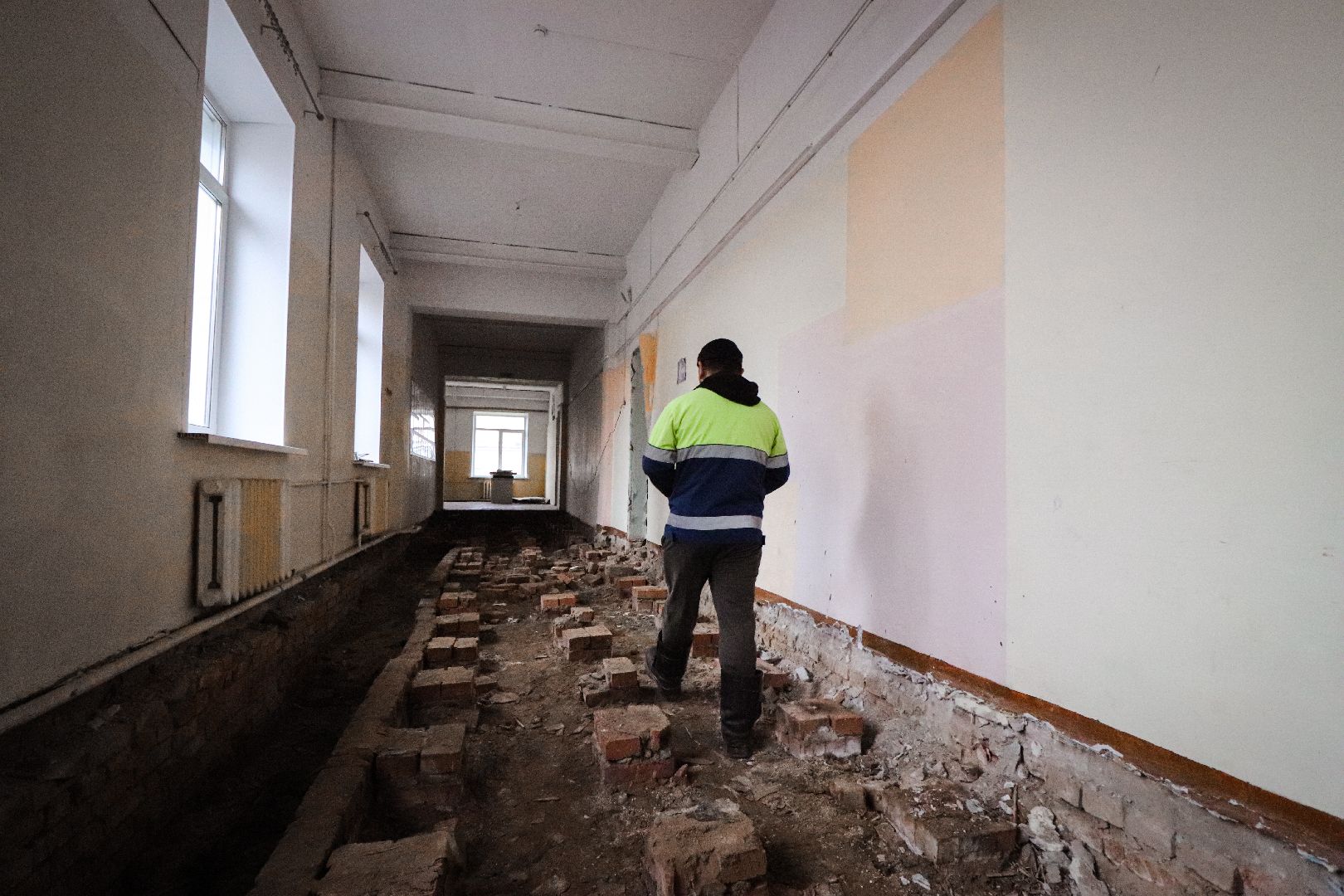 Клин, образование, ремонт школы, строительство,