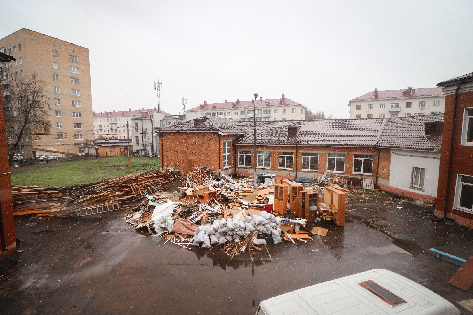 Клин, образование, ремонт школы, строительство,