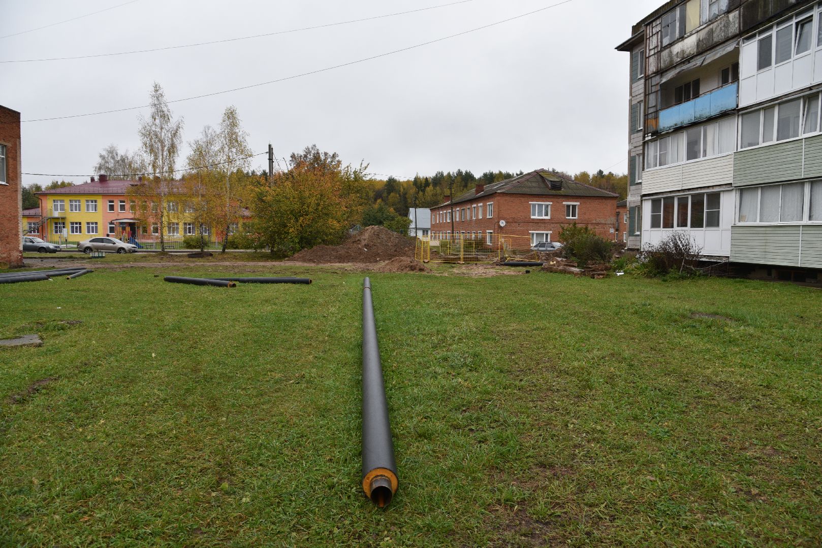 лотошино, новолотошино, жкх, коммунальная инфраструктура, теплотрасса, трубы, замена теплотрассы, замена труб,