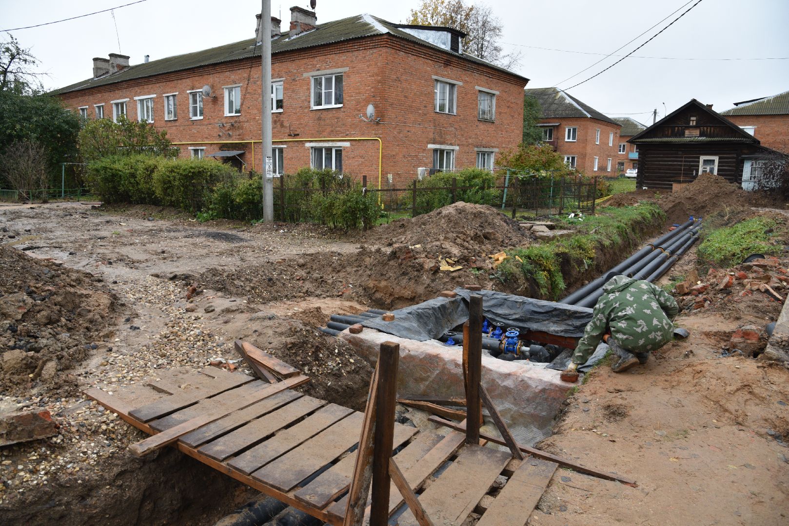 лотошино, новолотошино, жкх, коммунальная инфраструктура, теплотрасса, трубы, замена теплотрассы, замена труб,