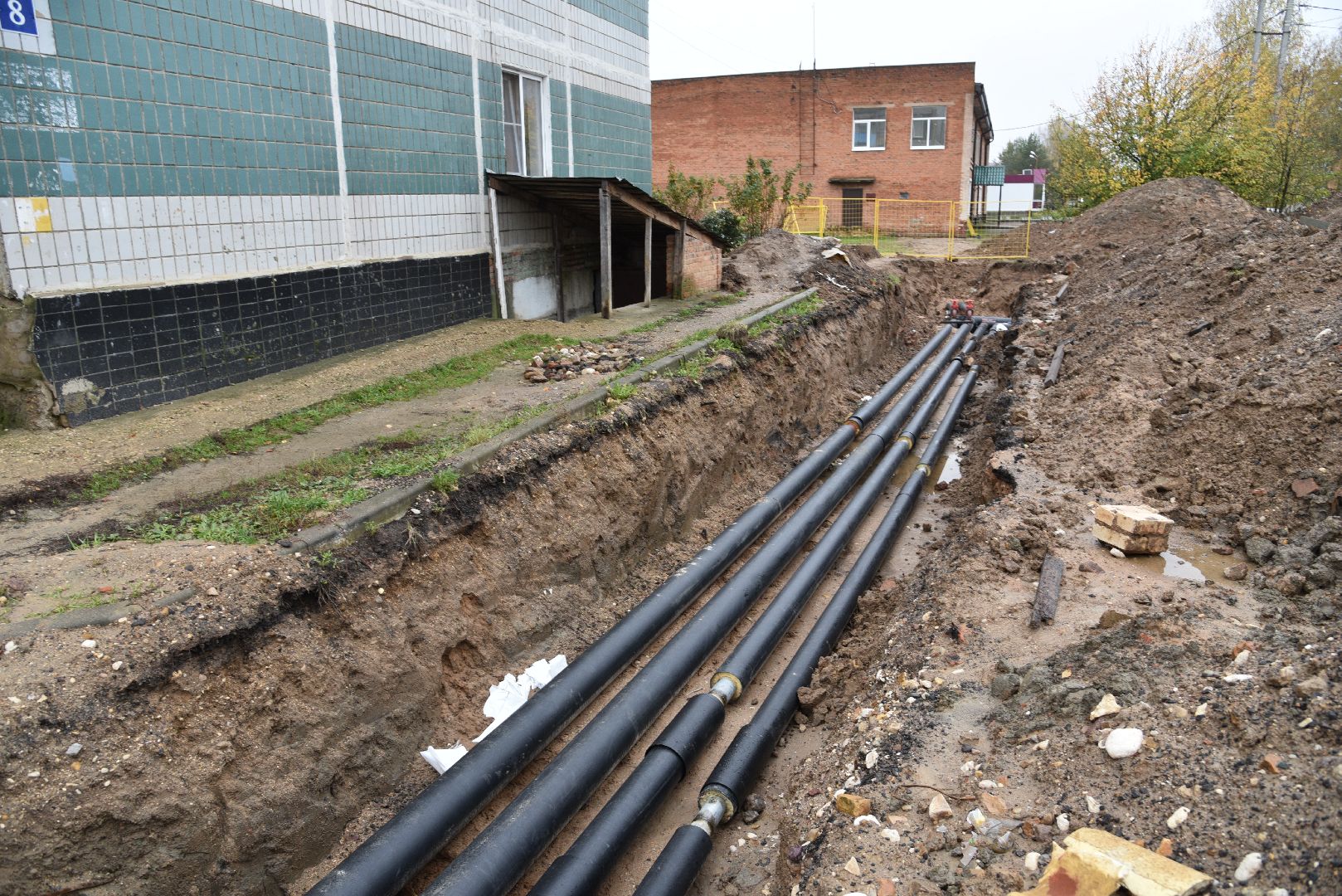 лотошино, новолотошино, жкх, коммунальная инфраструктура, теплотрасса, трубы, замена теплотрассы, замена труб,