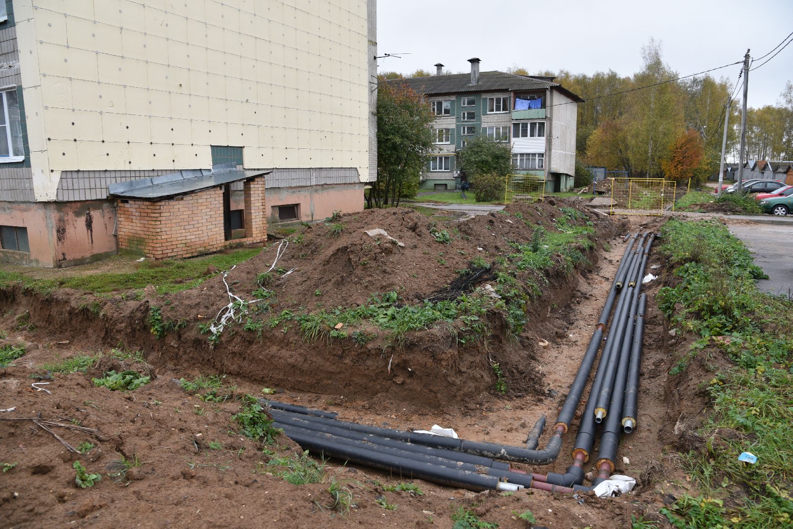 лотошино, новолотошино, жкх, коммунальная инфраструктура, теплотрасса, трубы, замена теплотрассы, замена труб,