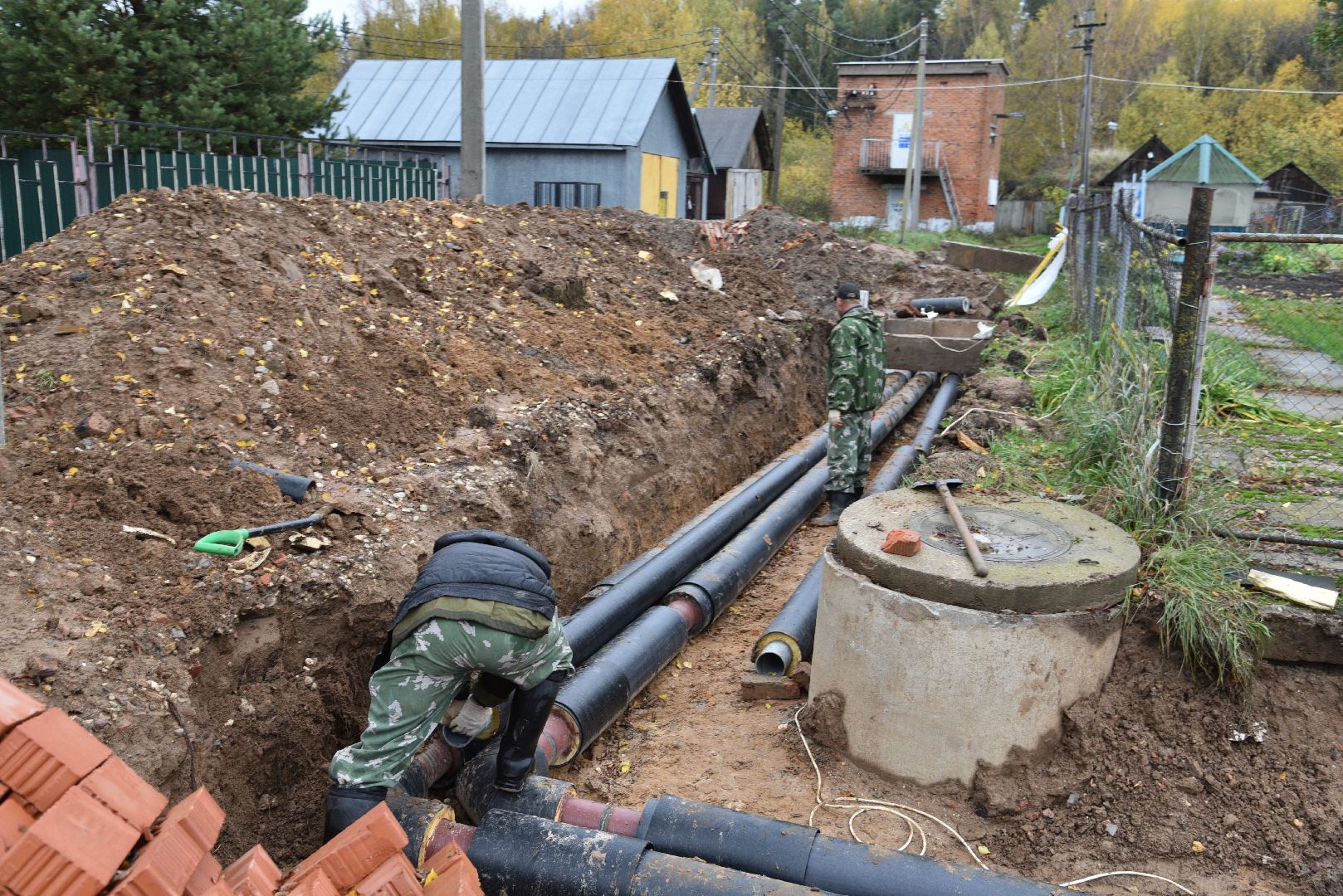 лотошино, новолотошино, жкх, коммунальная инфраструктура, теплотрасса, трубы, замена теплотрассы, замена труб,
