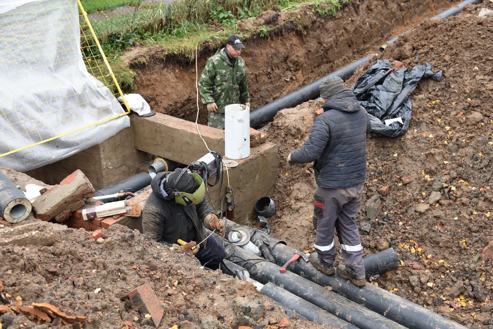 лотошино, новолотошино, жкх, коммунальная инфраструктура, теплотрасса, трубы, замена теплотрассы, замена труб,