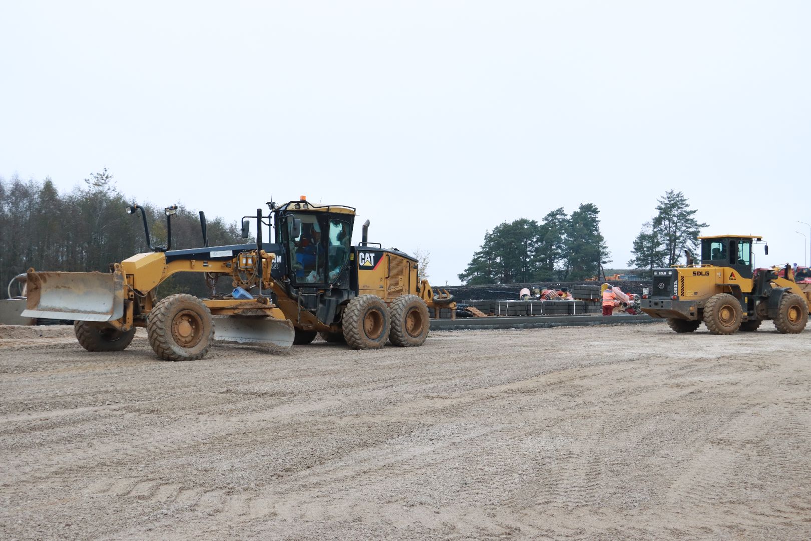 строительство, мост, дорога,