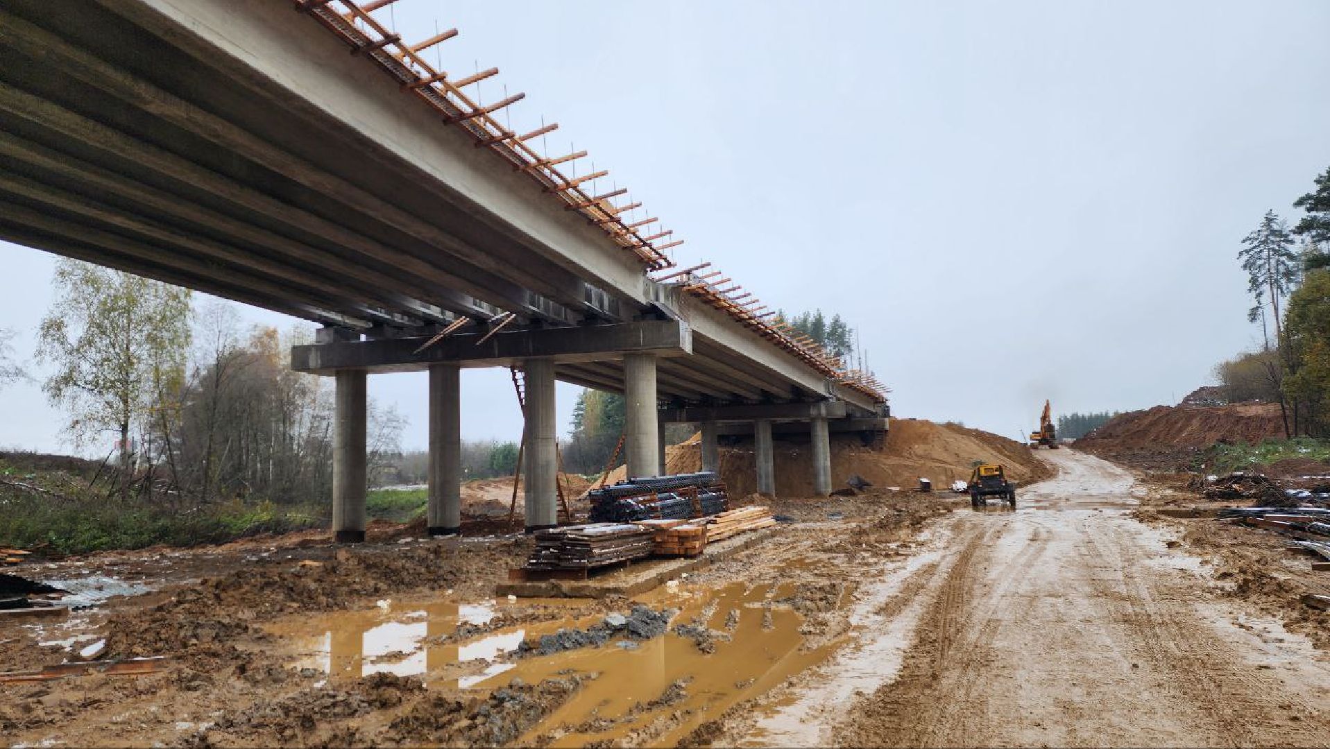строительство, мост, дорога,