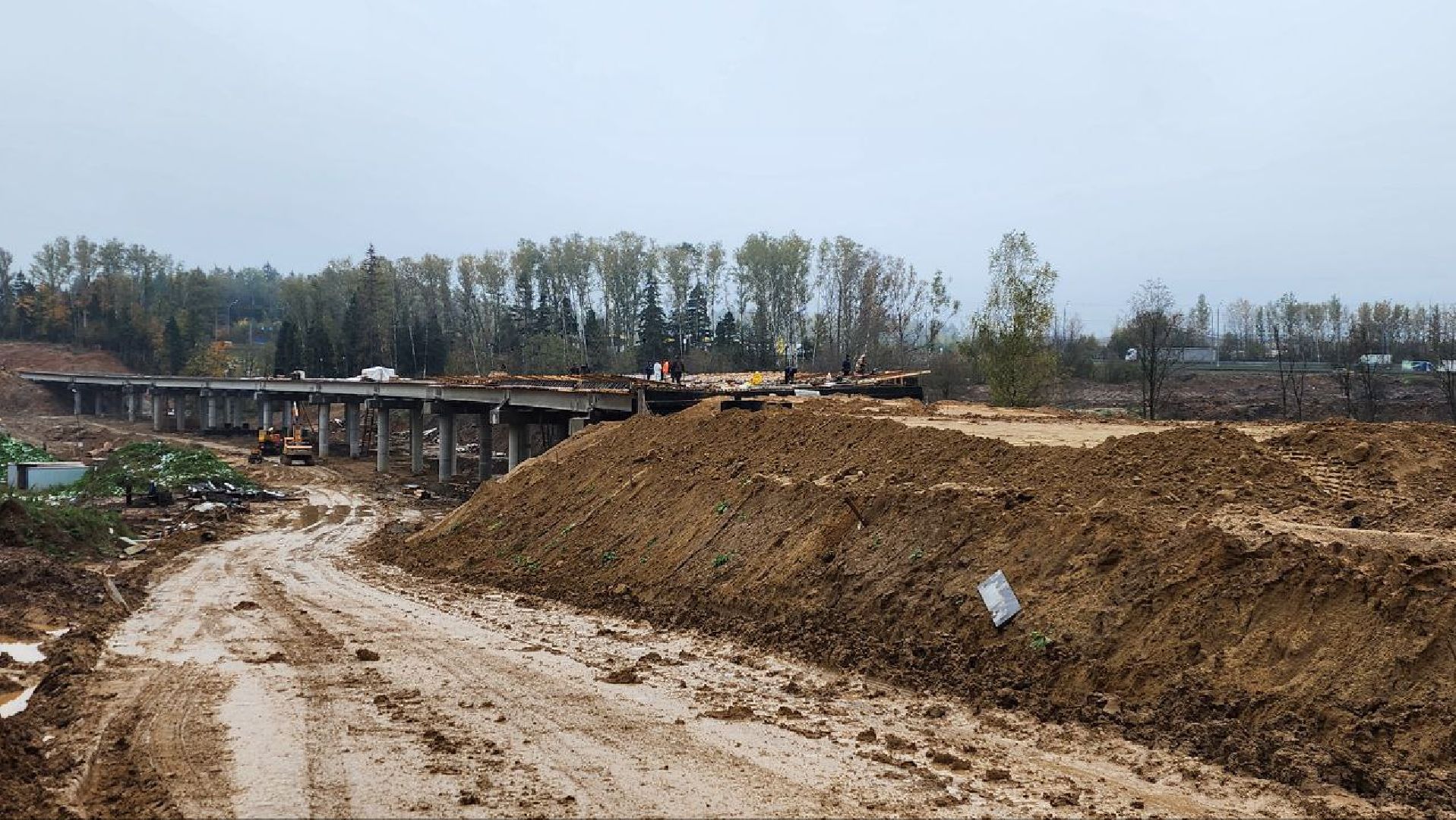 строительство, мост, дорога,