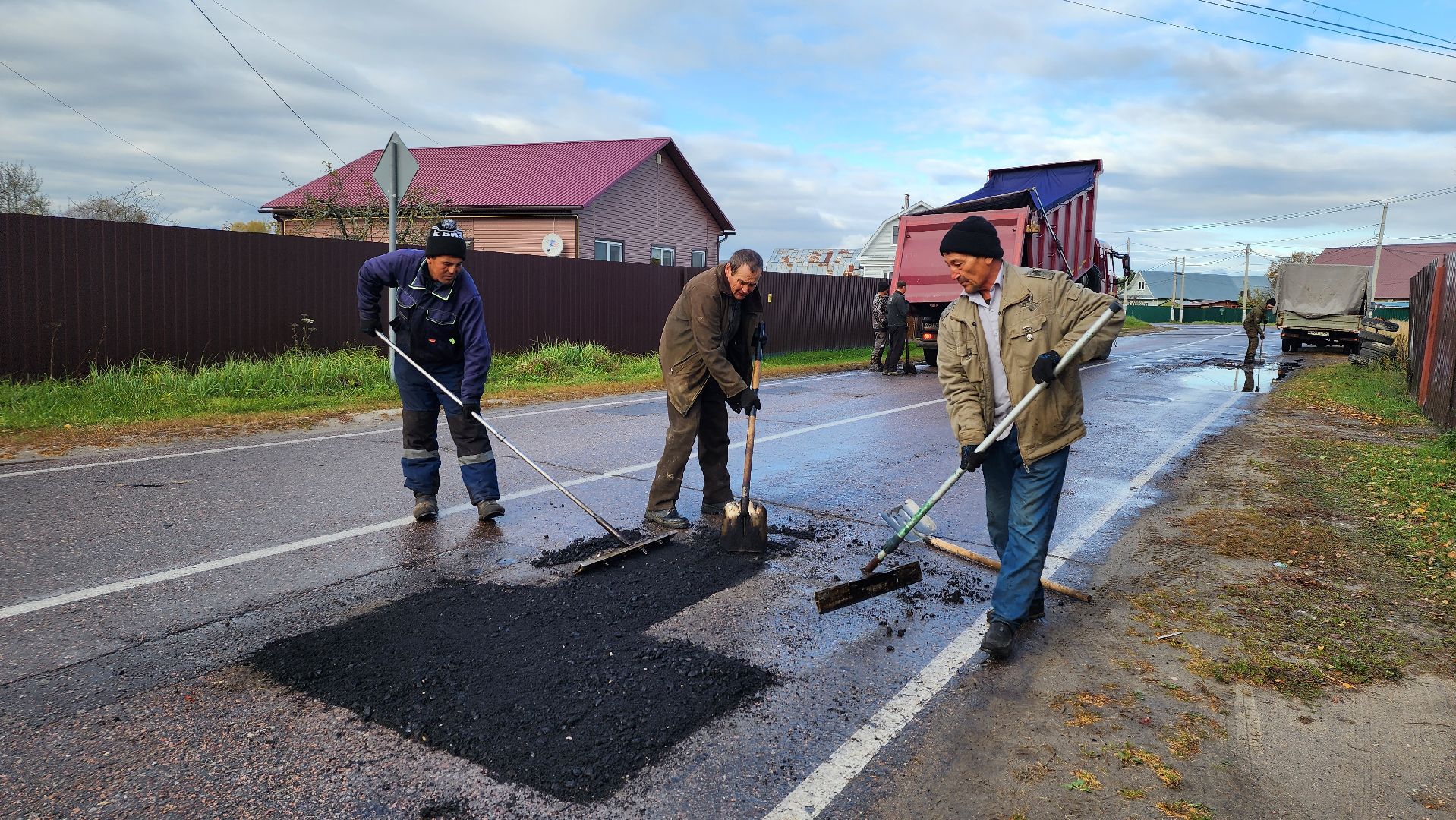 ямочный ремонт, дороги, Рошаль, городской округ Шатура,