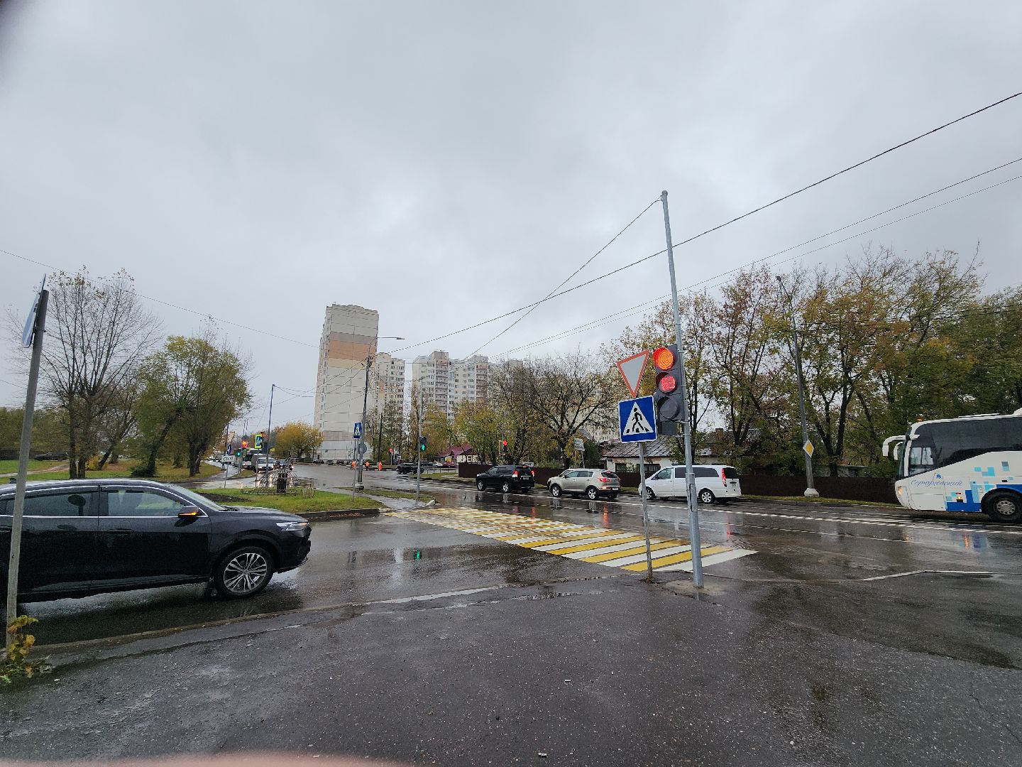 серпухов, подмосковье, новый светофор, безопасность движения,