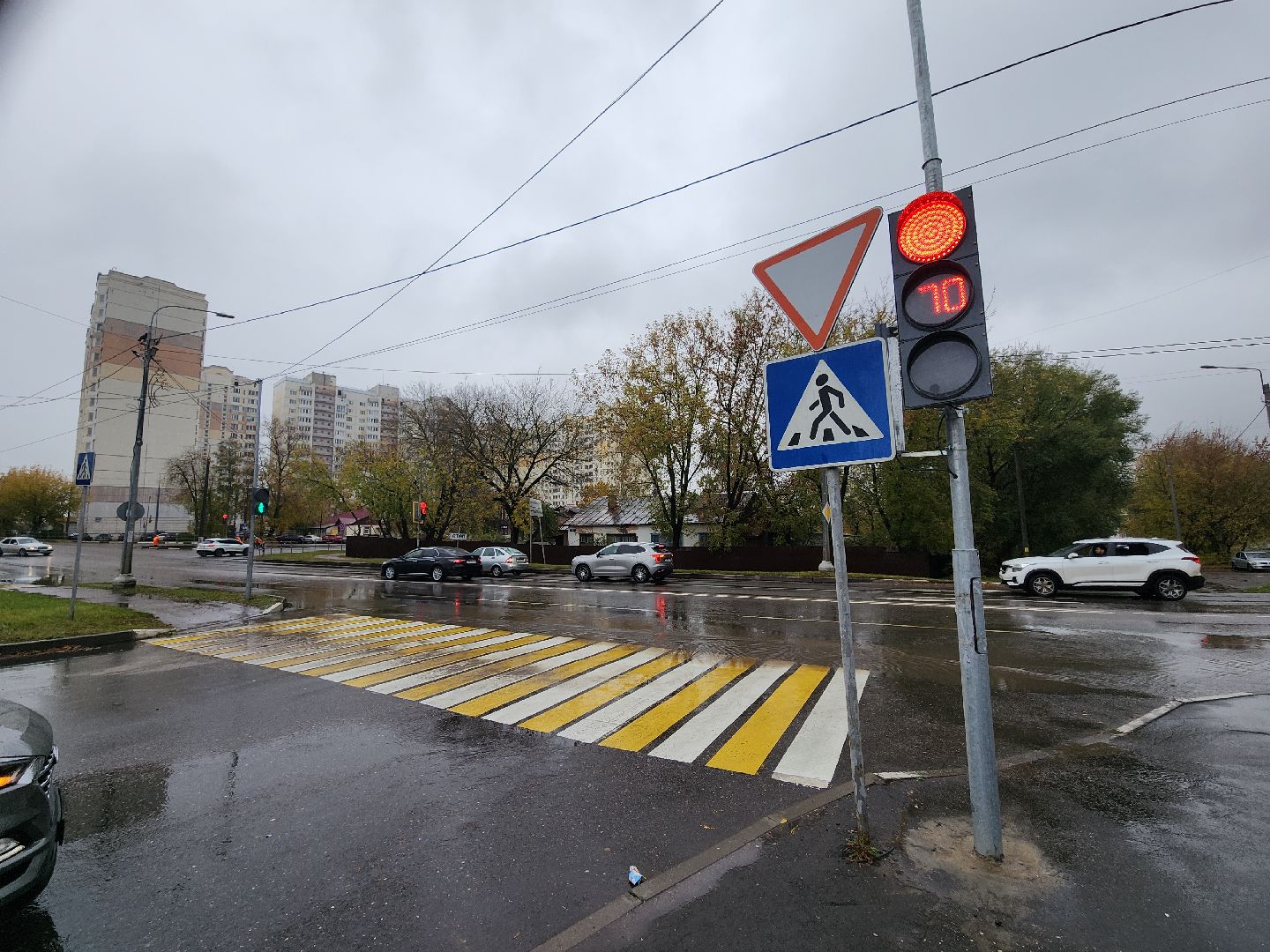 серпухов, подмосковье, новый светофор, безопасность движения,