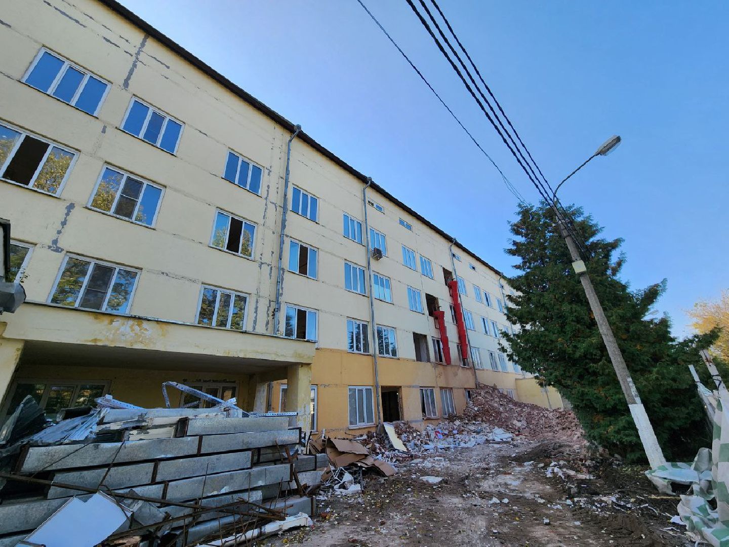 можайск, можайский городской округ, подмосковье, капитальный ремонт медучреждения, капремонт, стационар перезагрузка, демонтажные работы, медицина, здравоохранение подмосковья,