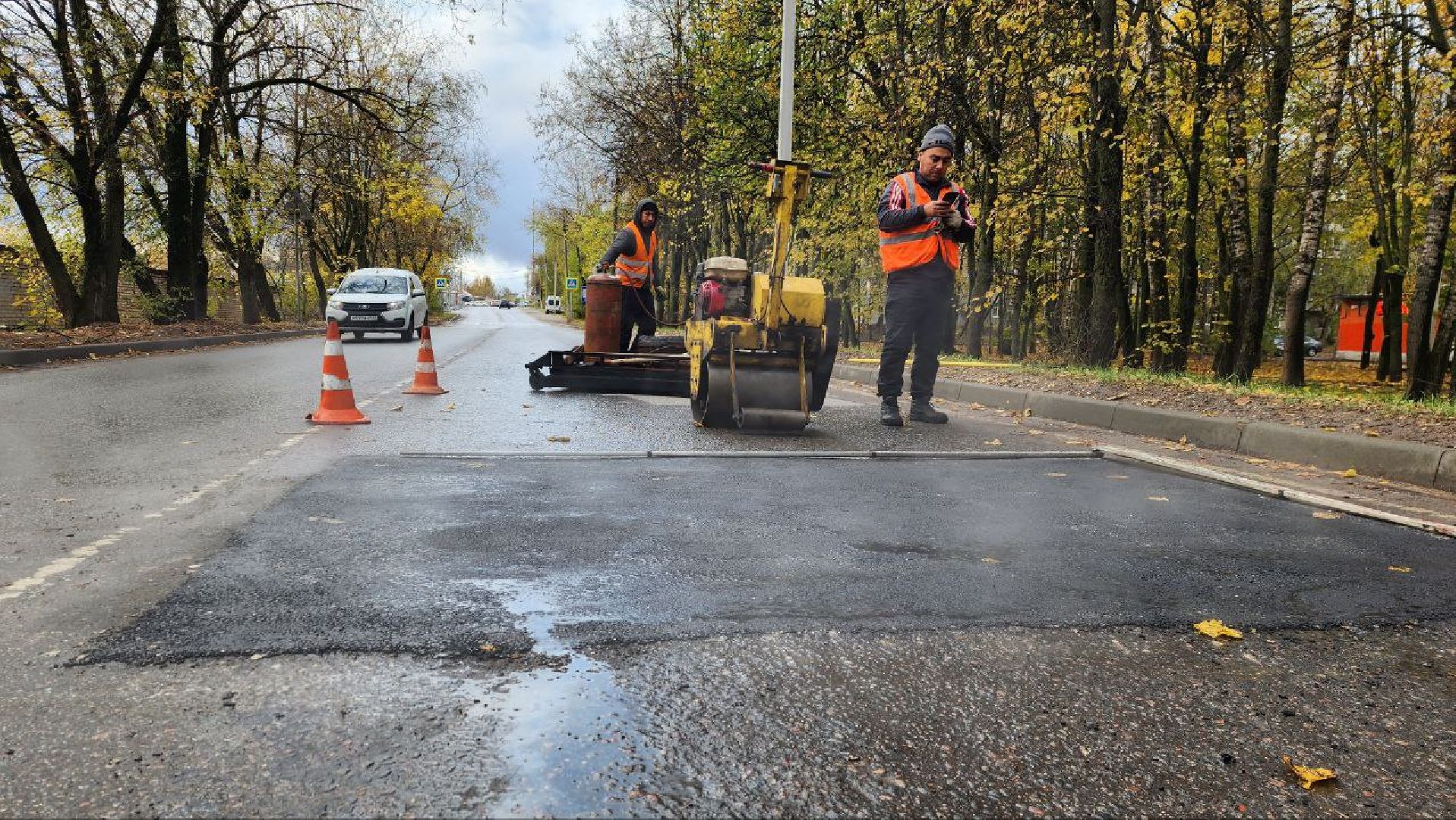 ремонт автомобильных дорог, дорога, асфальтирование, ямочный ремонт,