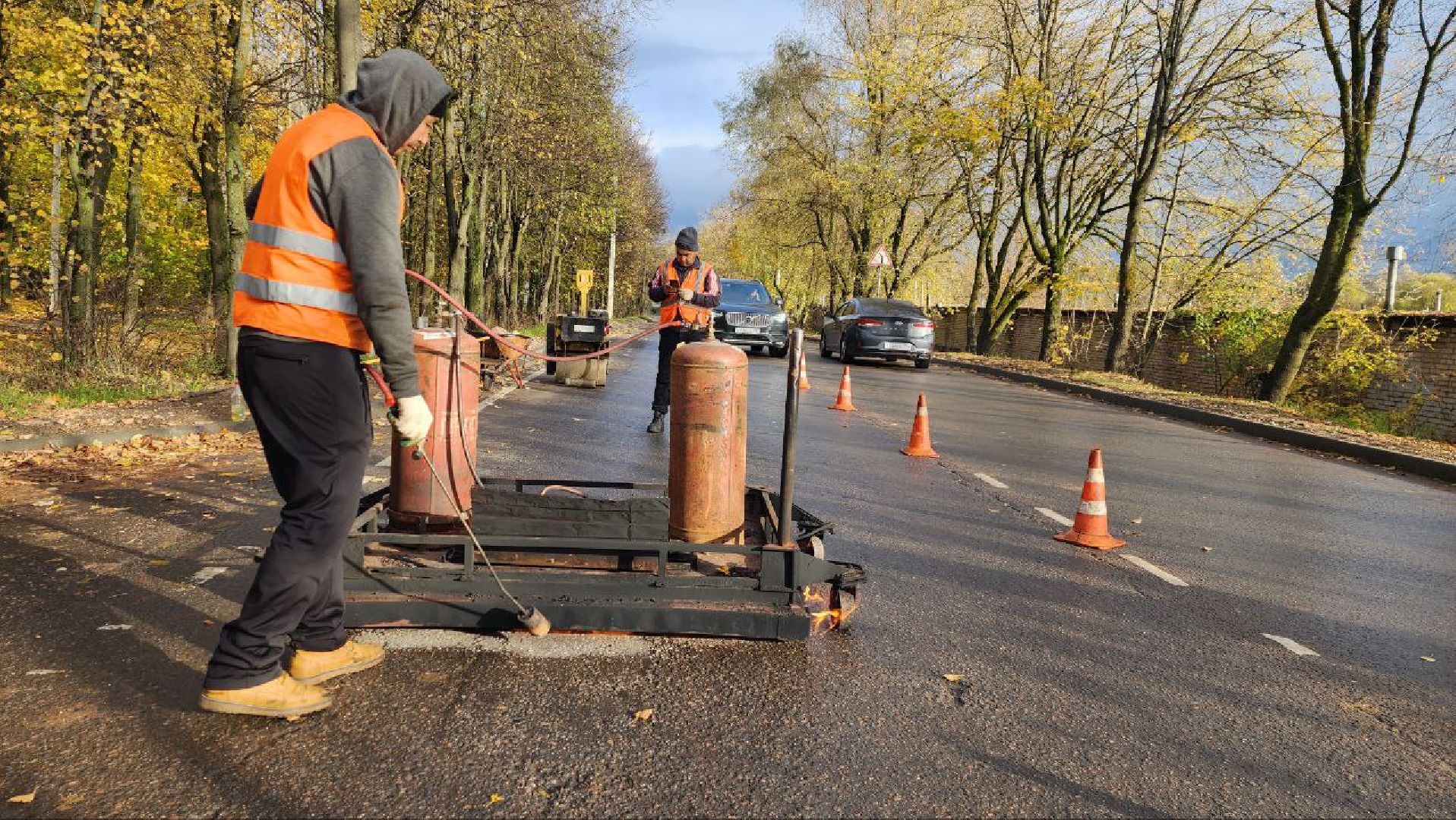 ремонт автомобильных дорог, дорога, асфальтирование, ямочный ремонт,